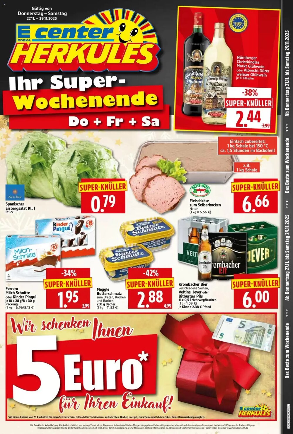 Edeka Herkules Prospekt (ab 27.11.2025) zum Blättern - Seite 1