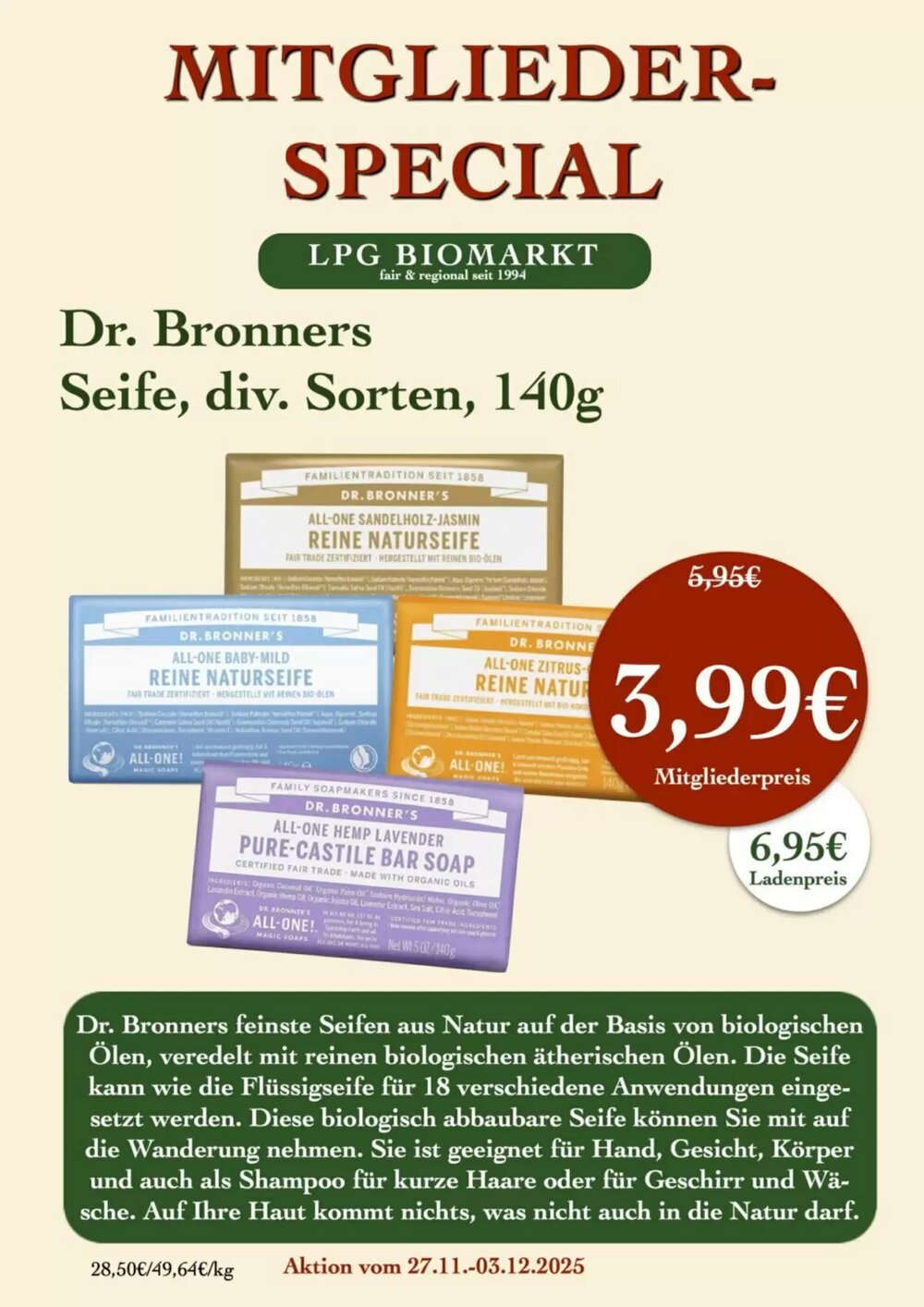 LPG Biomarkt Prospekt (ab 27.11.2025) zum Blättern - Seite 18