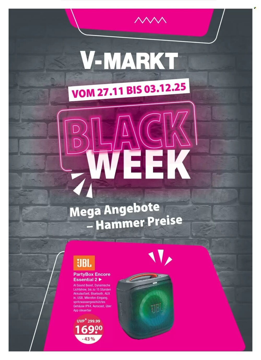 V Markt Prospekt (ab 27.11.2025) zum Blättern - Seite 1