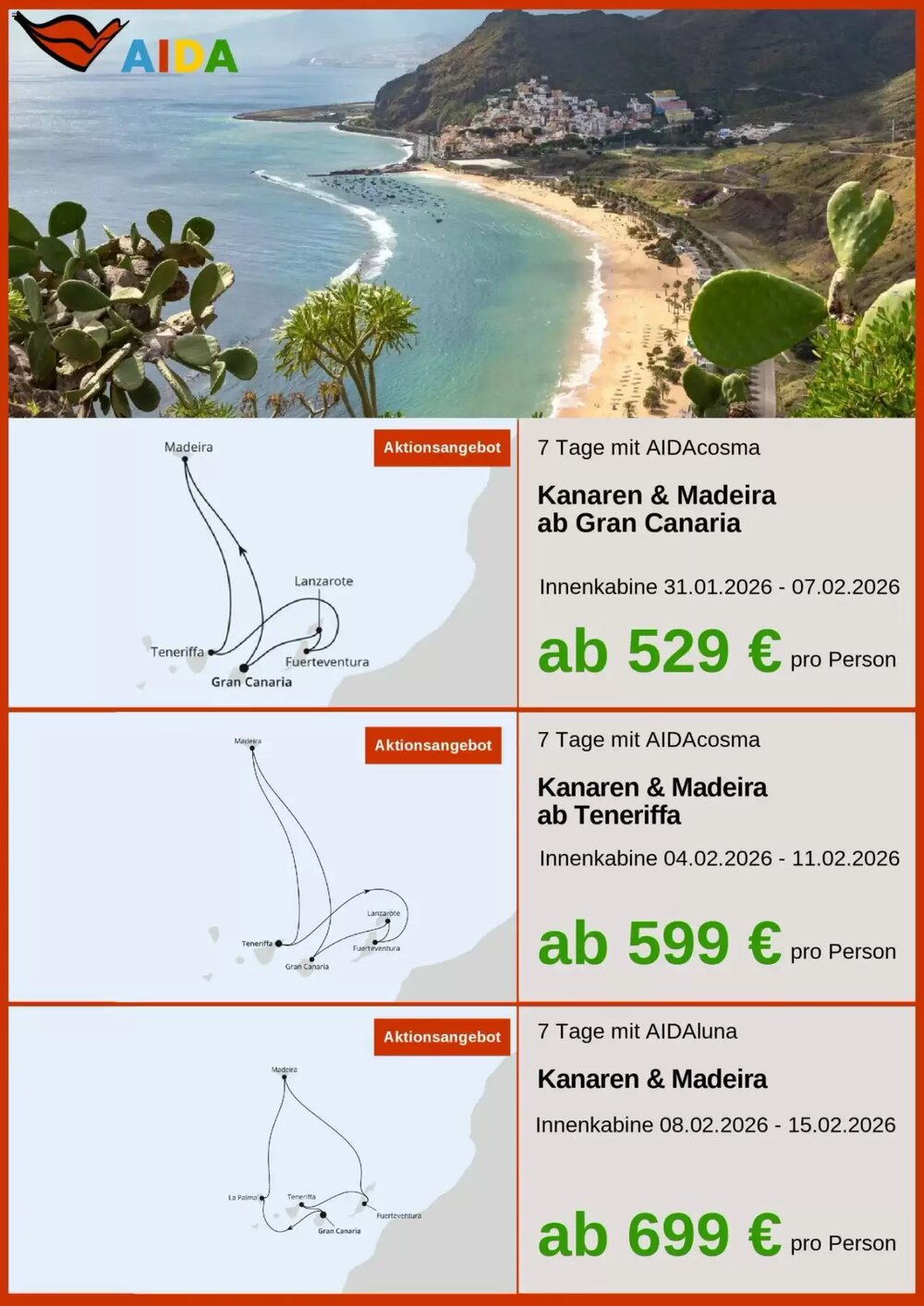 Aida Cruises Prospekt (ab 27.11.2025) zum Blättern - Seite 2