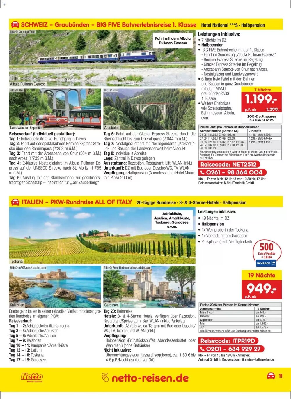 Netto Reisen Prospekt (ab 27.11.2025) zum Blättern - Seite 11