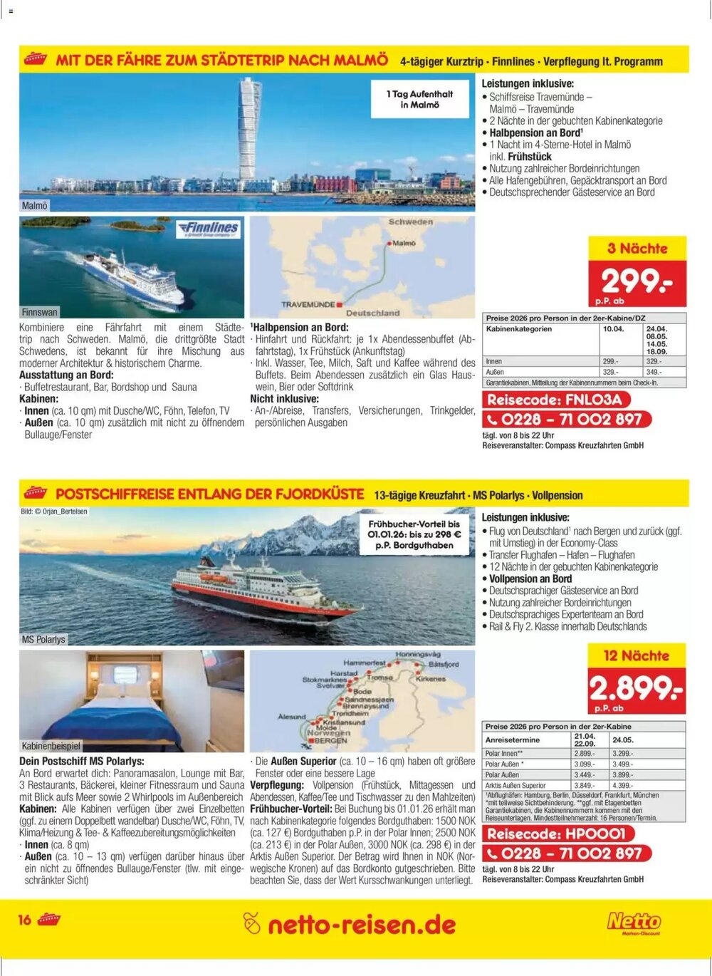 Netto Reisen Prospekt (ab 27.11.2025) zum Blättern - Seite 16