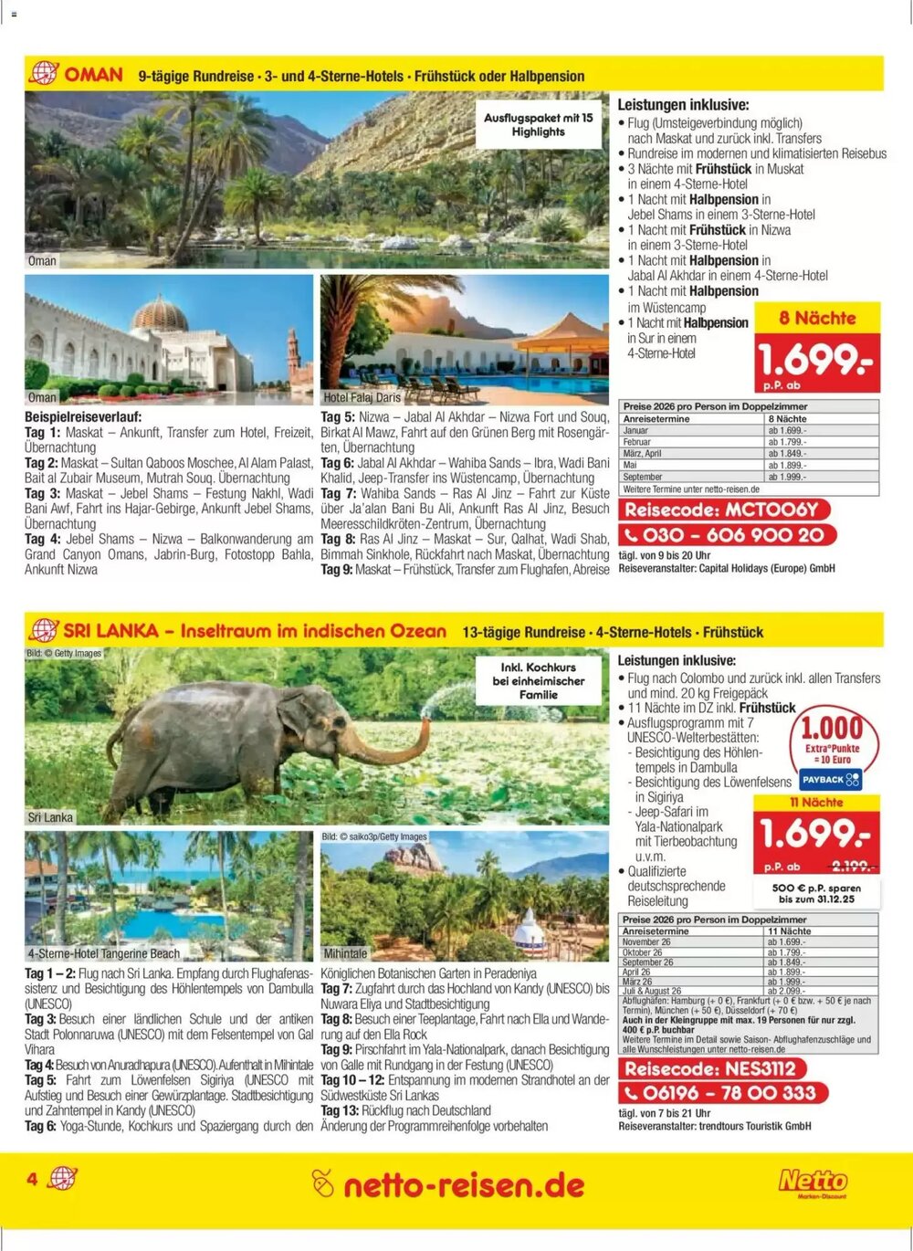 Netto Reisen Prospekt (ab 27.11.2025) zum Blättern - Seite 4
