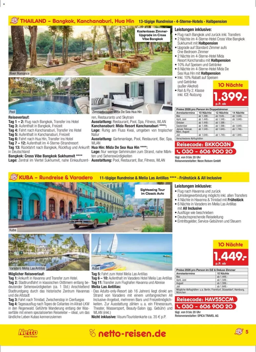 Netto Reisen Prospekt (ab 27.11.2025) zum Blättern - Seite 5