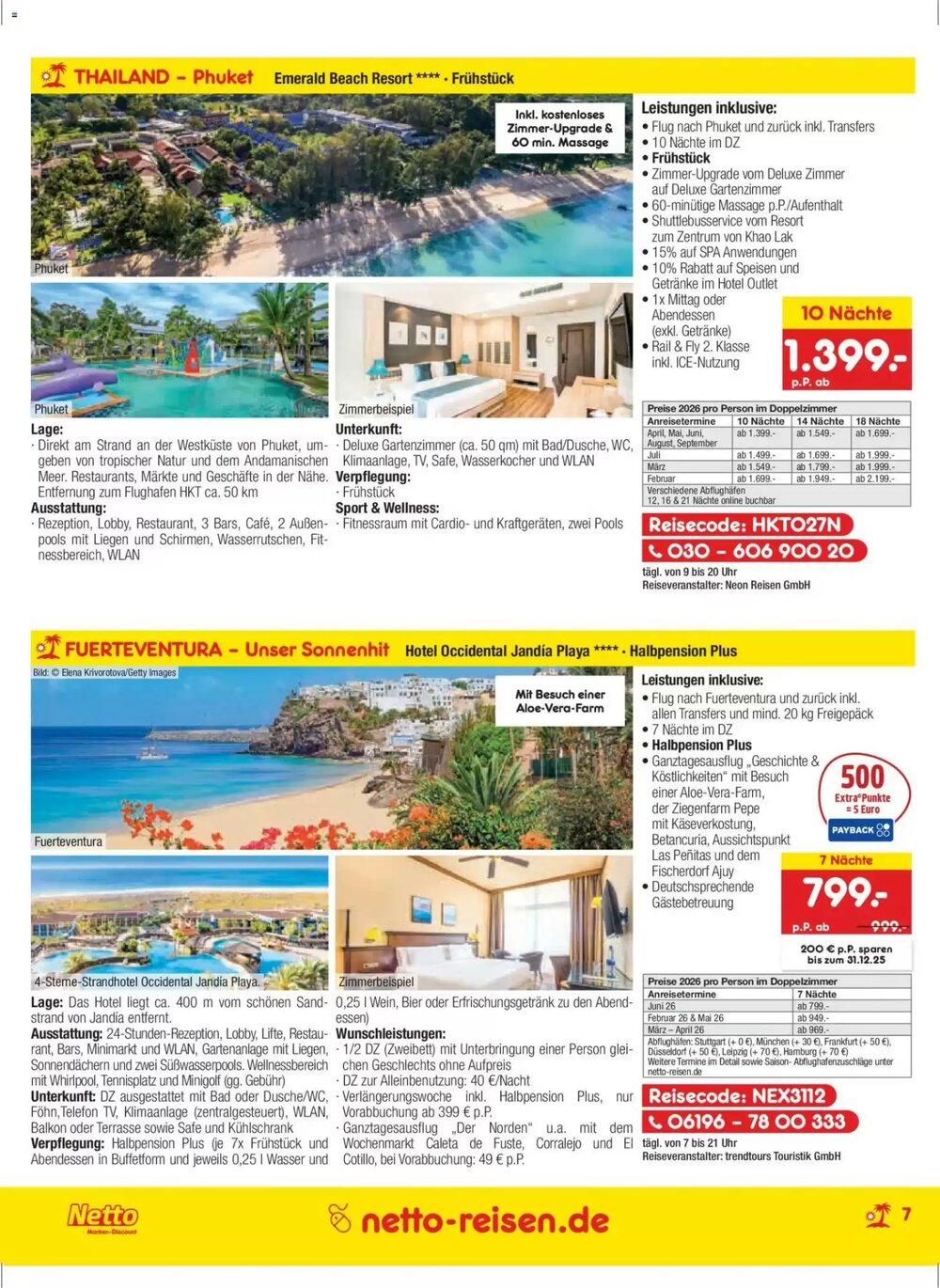 Netto Reisen Prospekt (ab 27.11.2025) zum Blättern - Seite 7