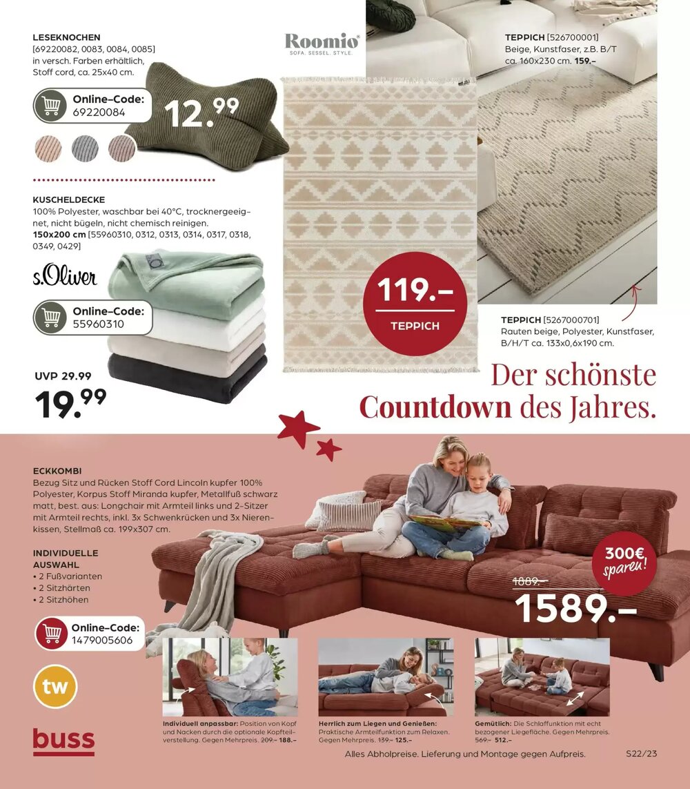 Möbel Buss Prospekt (ab 27.11.2025) zum Blättern - Seite 23
