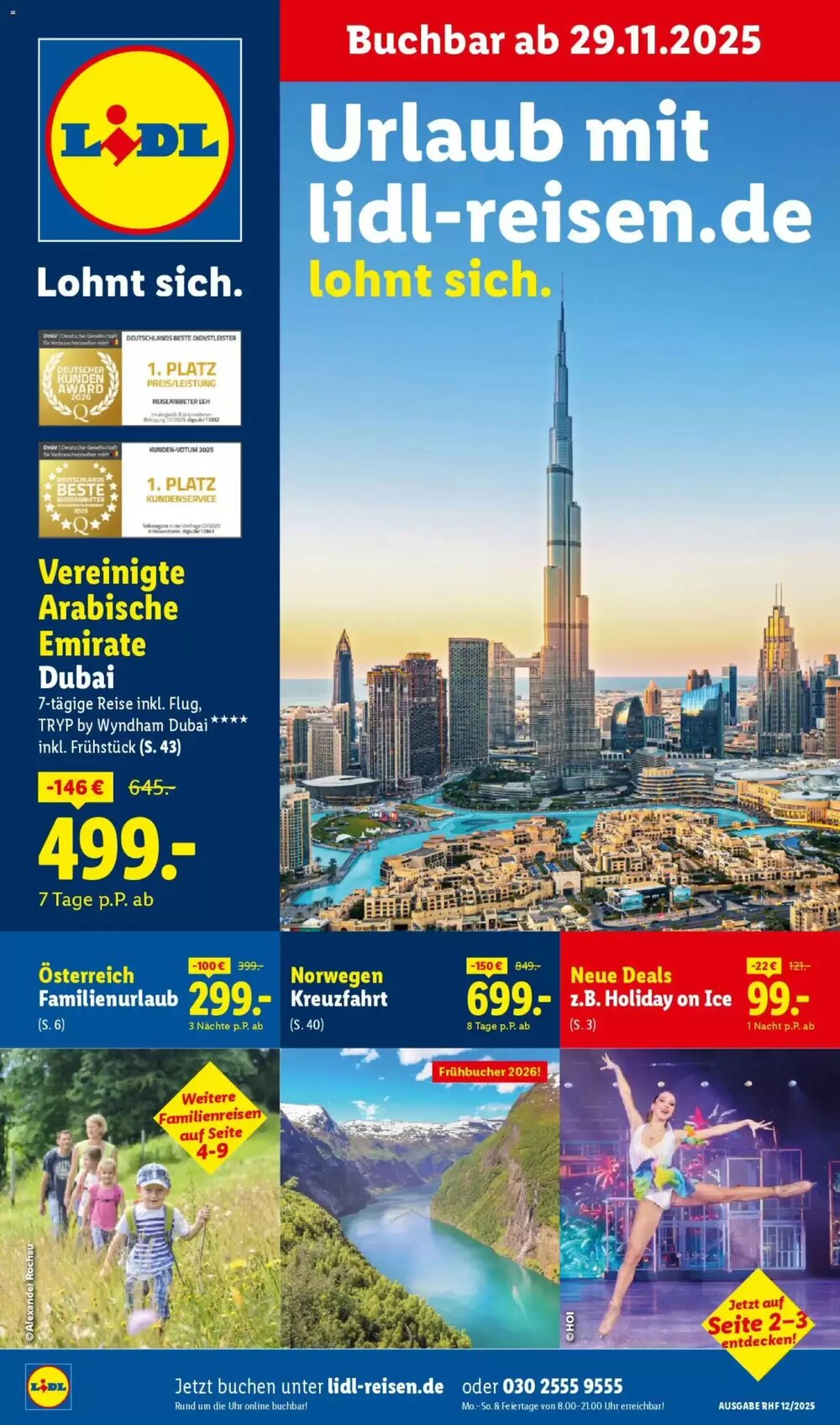 Lidl Reisen Prospekt (ab 28.11.2025) zum Blättern - Seite 1