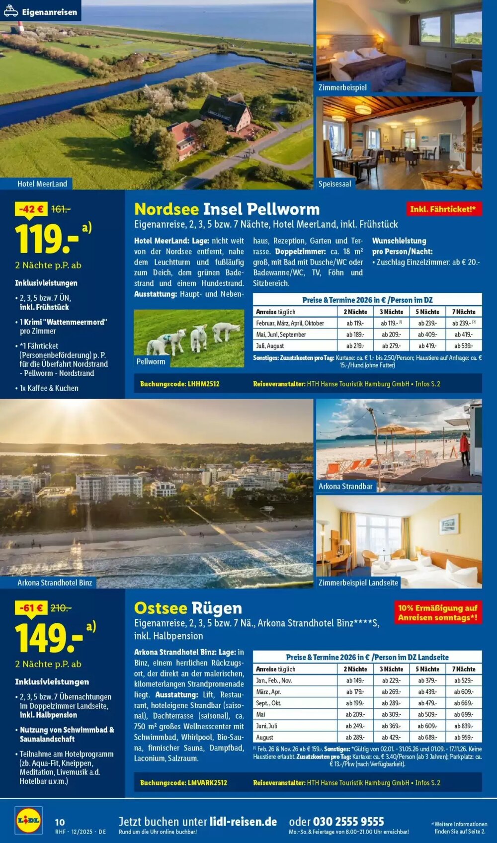 Lidl Reisen Prospekt (ab 28.11.2025) zum Blättern - Seite 10