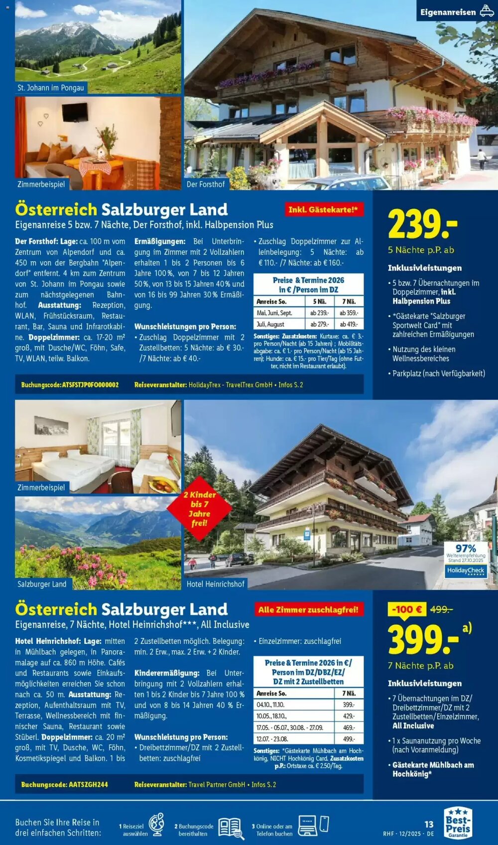 Lidl Reisen Prospekt (ab 28.11.2025) zum Blättern - Seite 13