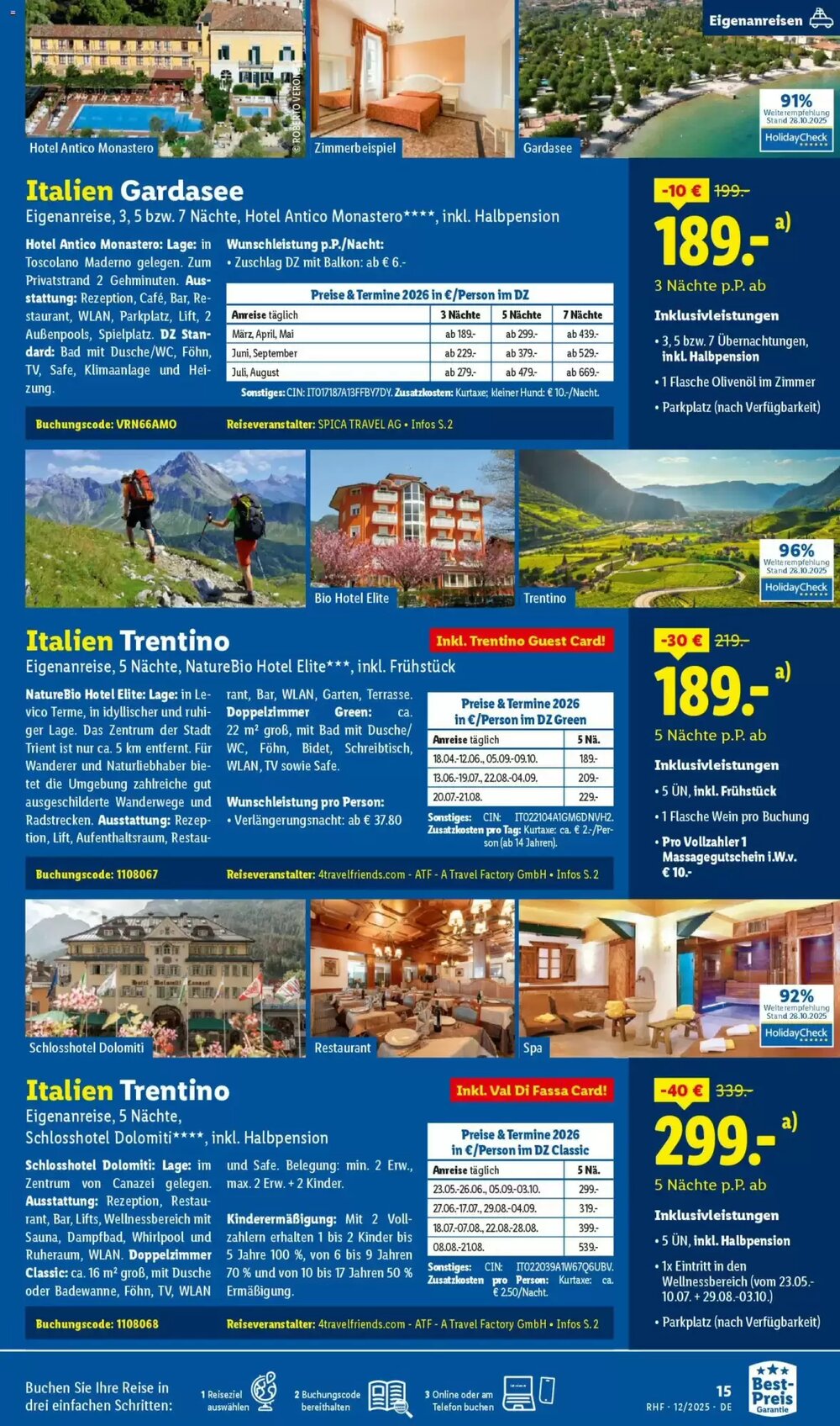 Lidl Reisen Prospekt (ab 28.11.2025) zum Blättern - Seite 15