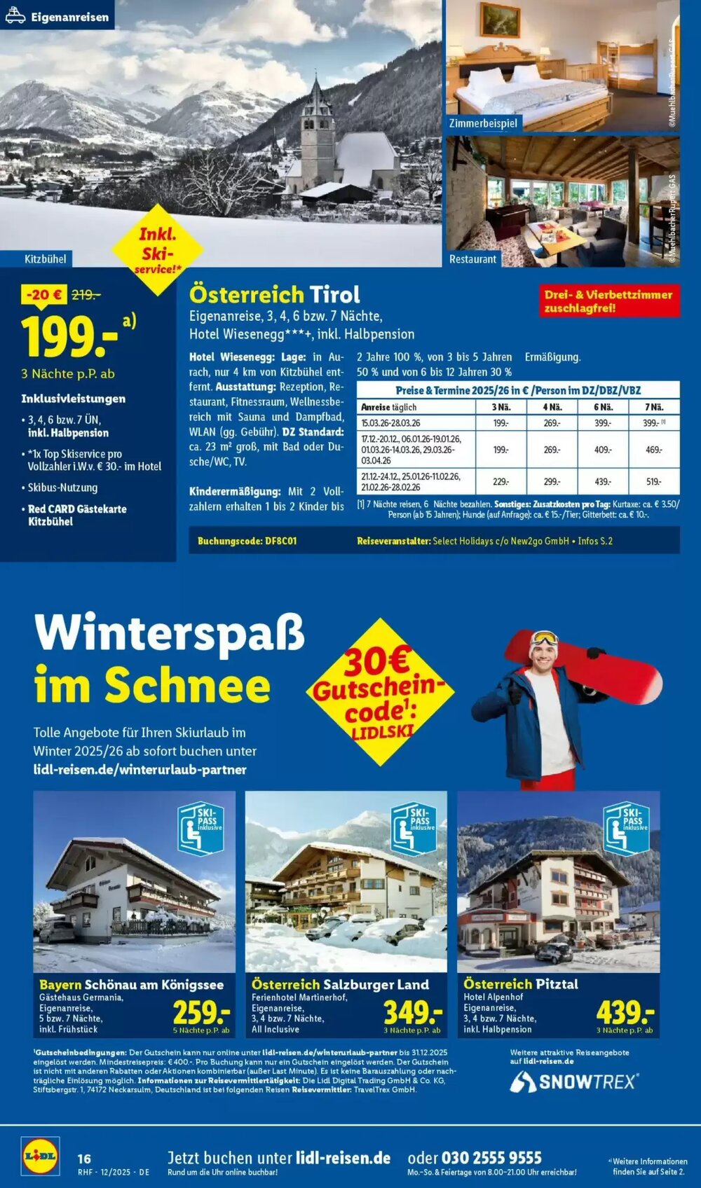 Lidl Reisen Prospekt (ab 28.11.2025) zum Blättern - Seite 16