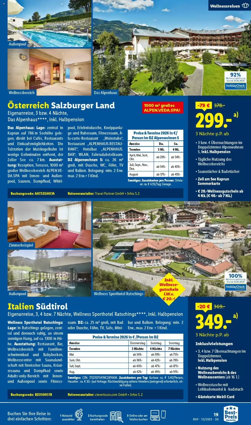 Lidl Reisen Prospekt (ab 28.11.2025) zum Blättern - Seite 19