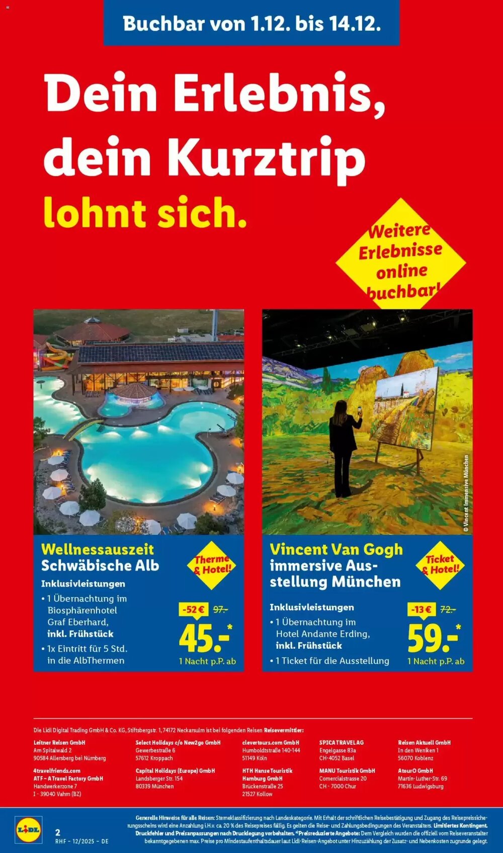 Lidl Reisen Prospekt (ab 28.11.2025) zum Blättern - Seite 2