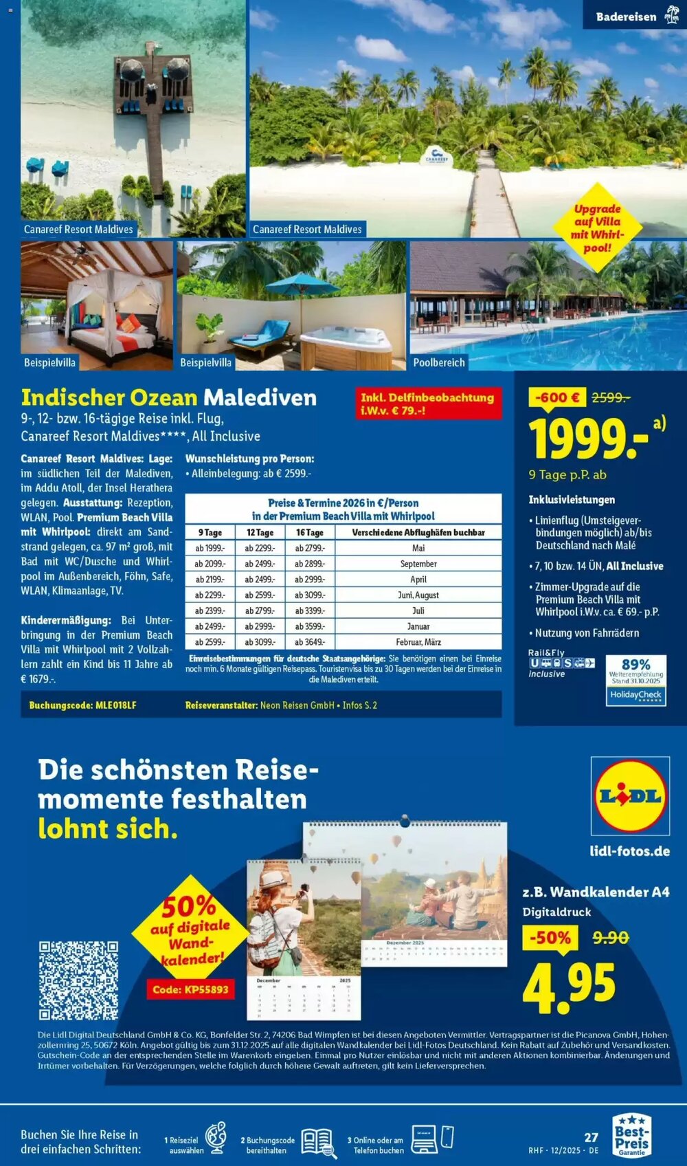 Lidl Reisen Prospekt (ab 28.11.2025) zum Blättern - Seite 27