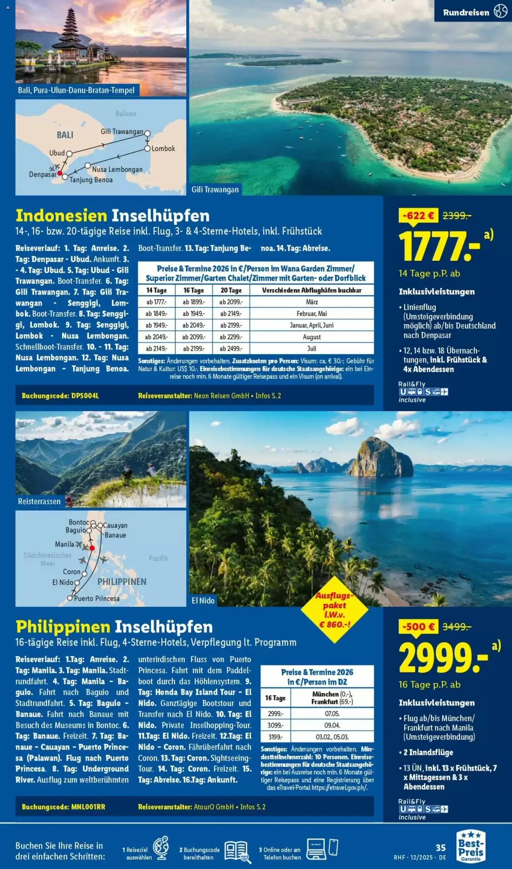 Lidl Reisen Prospekt (ab 28.11.2025) zum Blättern - Seite 35