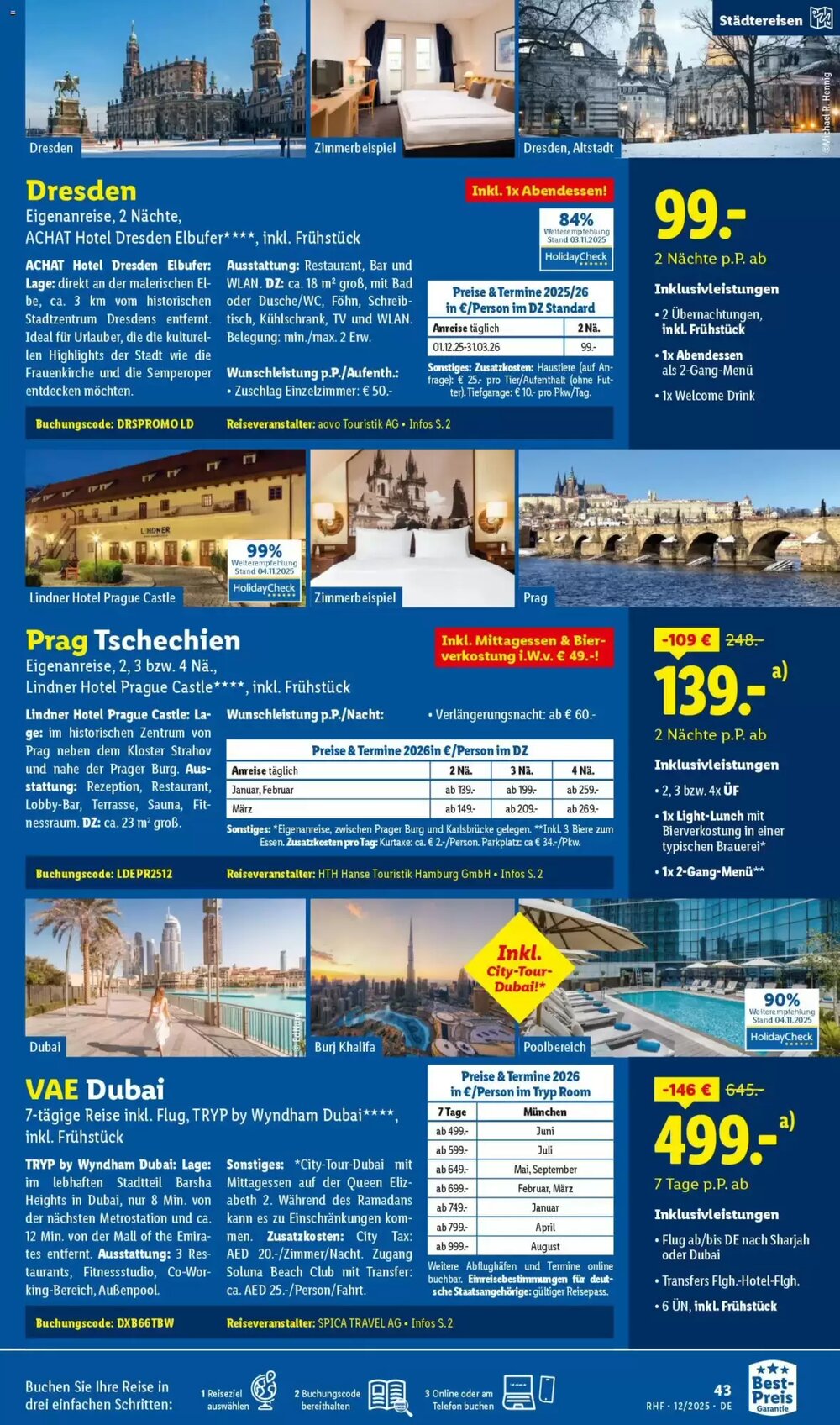 Lidl Reisen Prospekt (ab 28.11.2025) zum Blättern - Seite 43