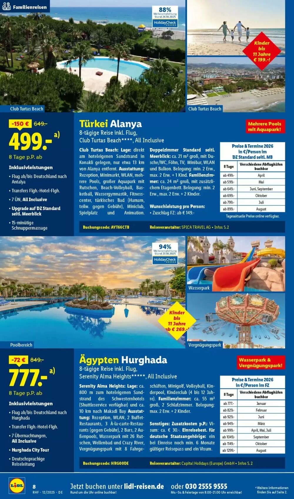 Lidl Reisen Prospekt (ab 28.11.2025) zum Blättern - Seite 8