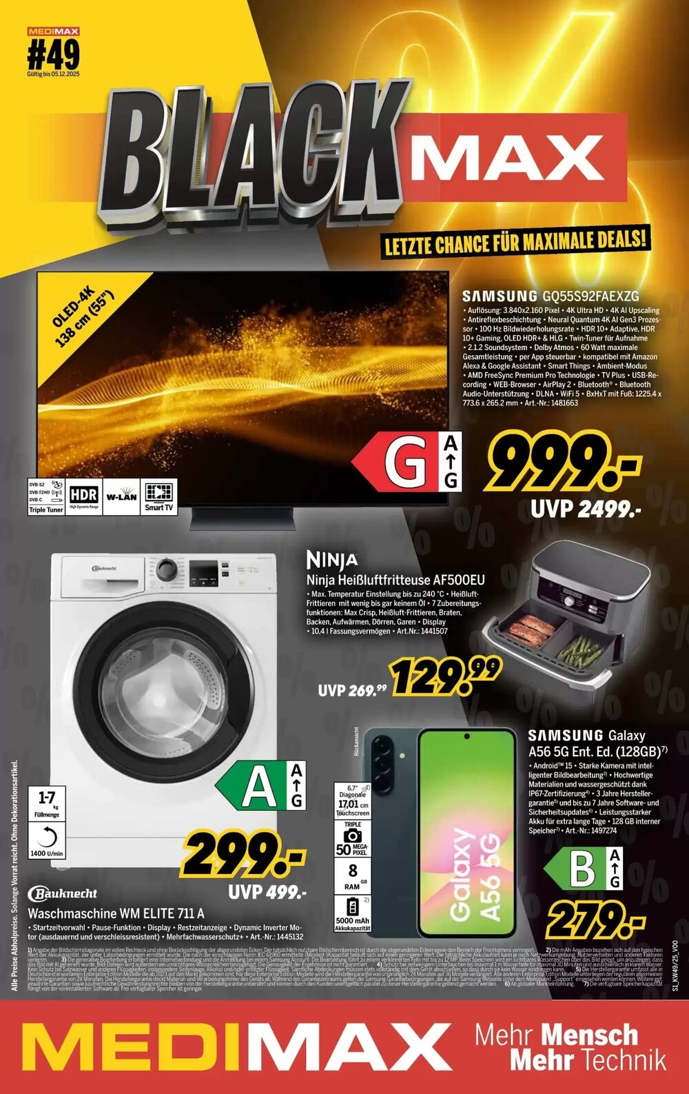 MEDIMAX Prospekt (ab 28.11.2025) zum Blättern - Seite 1