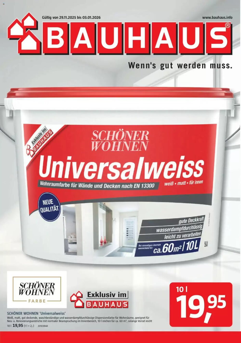 Bauhaus Prospekt (ab 29.11.2025) zum Blättern - Seite 1