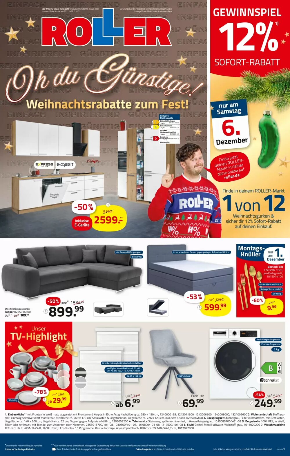 ROLLER Prospekt (ab 30.11.2025) zum Blättern - Seite 1