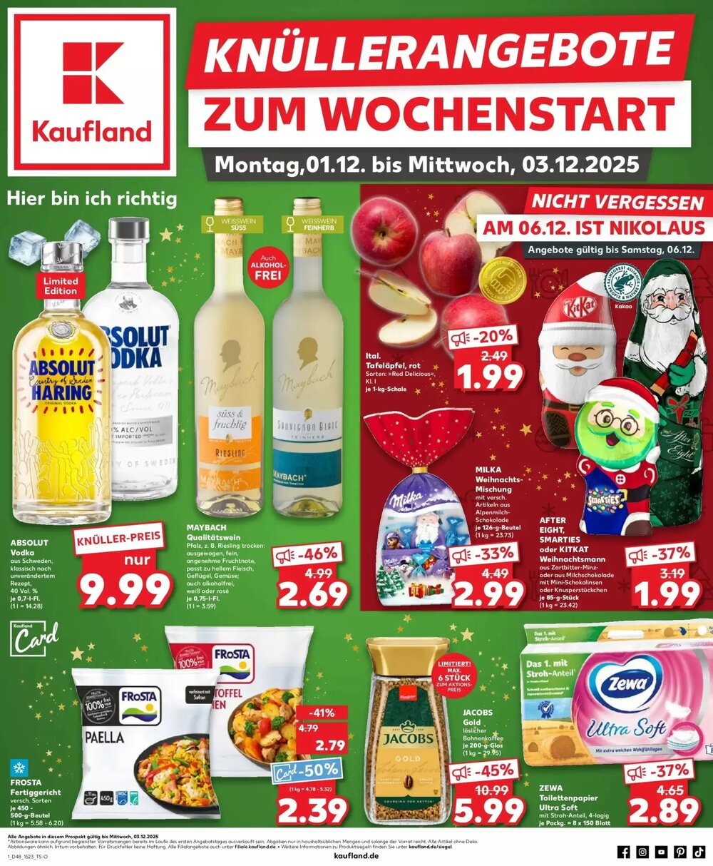 Kaufland Prospekt (ab 30.11.2025) zum Blättern - Seite 1