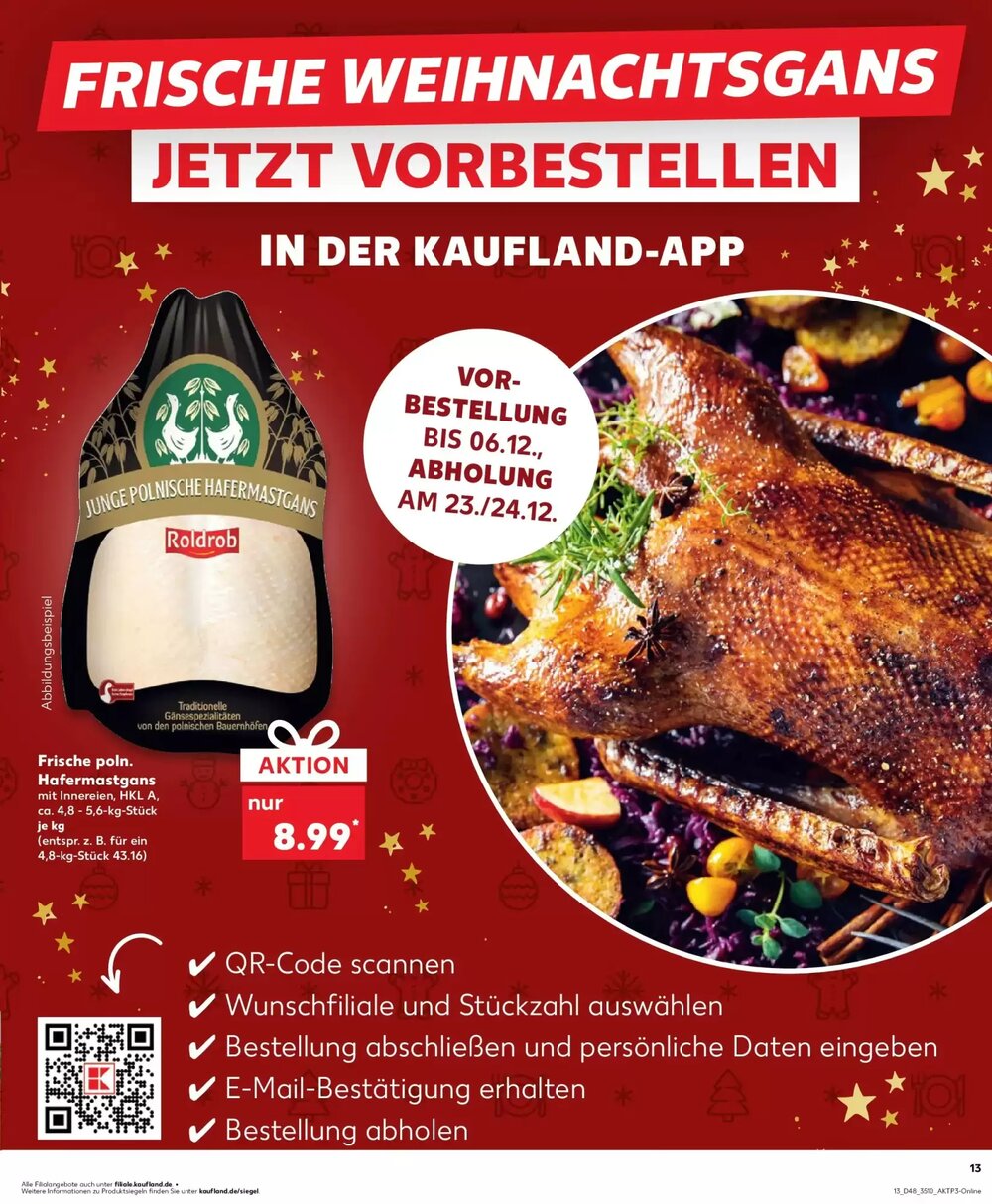 Kaufland Prospekt (ab 30.11.2025) zum Blättern - Seite 13