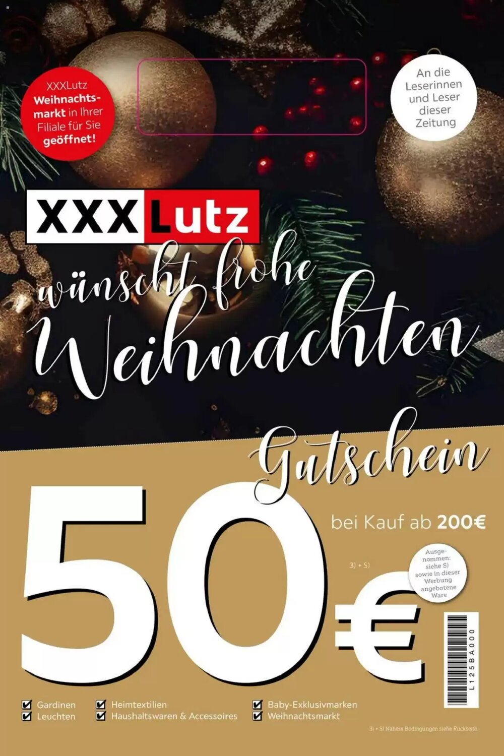 XXXLutz Prospekt (ab 30.11.2025) zum Blättern - Seite 1