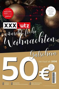 XXXLutz Prospekt (ab 30.11.2025) zum Blättern