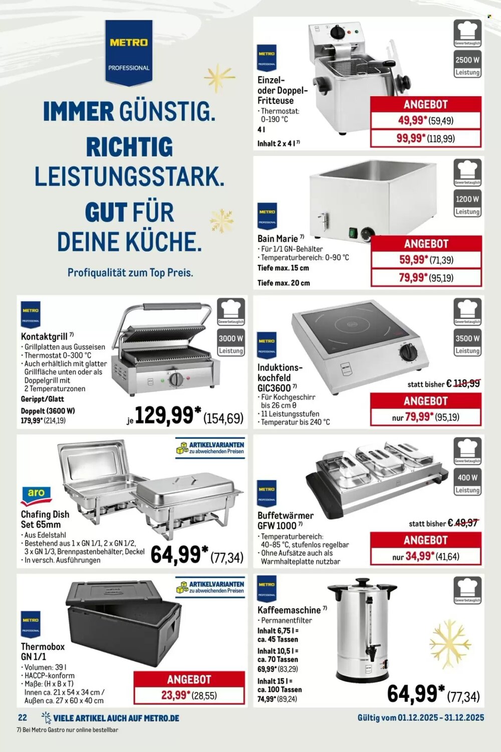 METRO Prospekt (ab 01.12.2025) zum Blättern - Seite 22