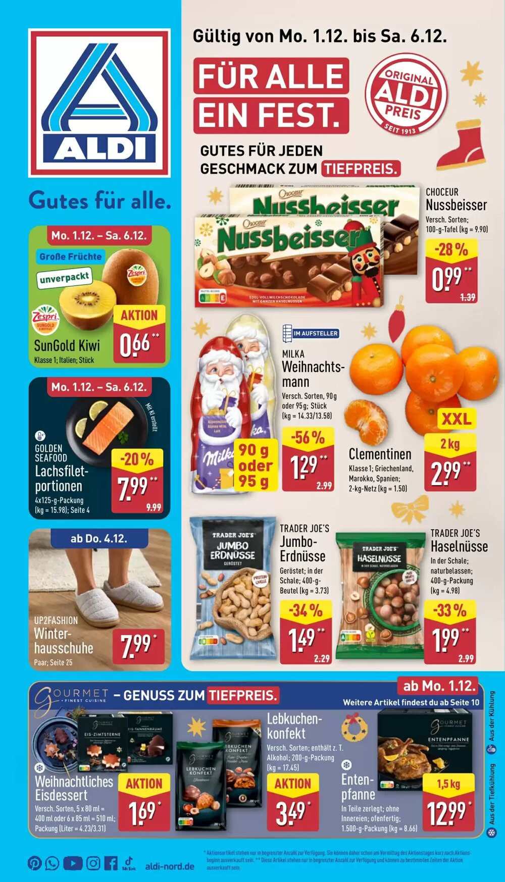 Aldi Nord Prospekt (ab 01.12.2025) zum Blättern - Seite 1