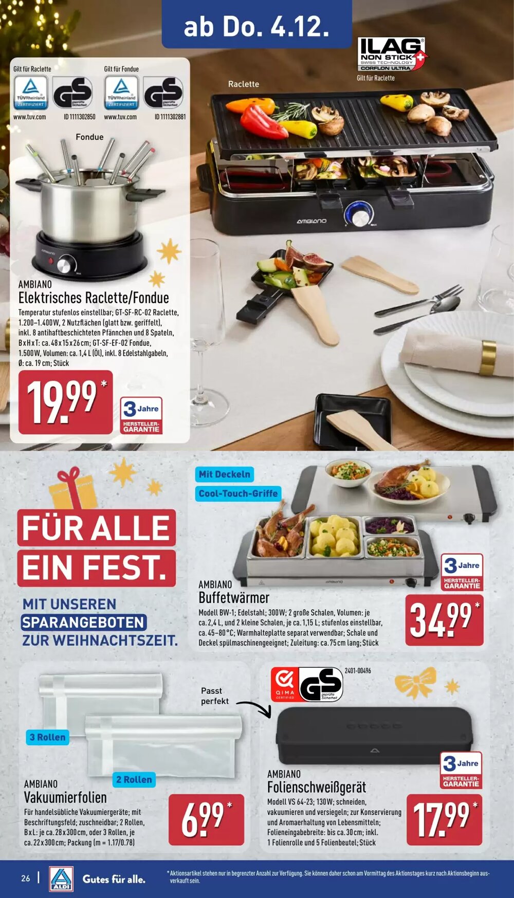 Aldi Nord Prospekt (ab 01.12.2025) zum Blättern - Seite 26