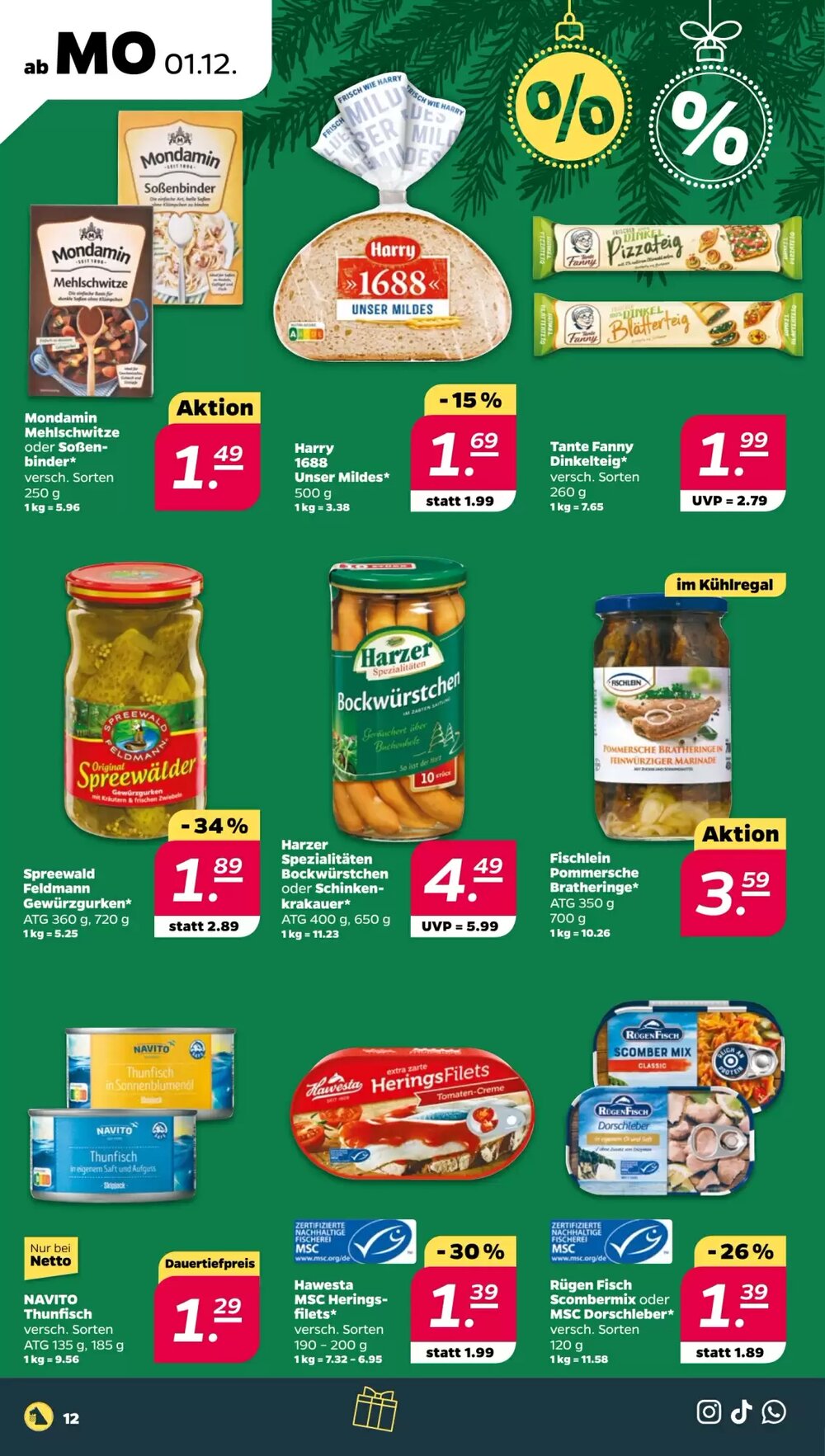 NETTO Prospekt (ab 01.12.2025) zum Blättern - Seite 12