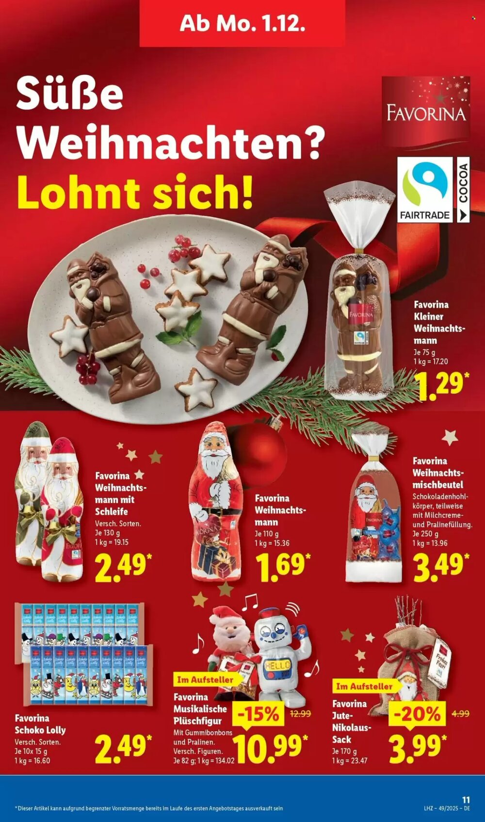 Lidl Prospekt (ab 01.12.2025) zum Blättern - Seite 21