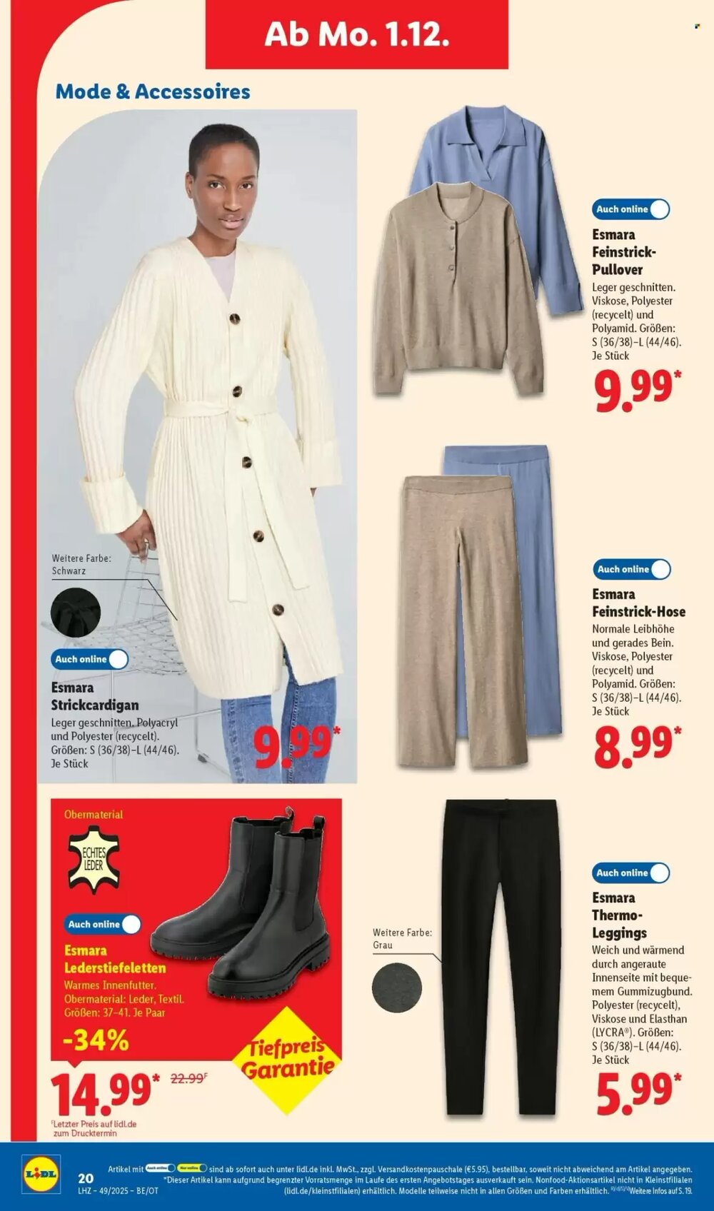 Lidl Prospekt (ab 01.12.2025) zum Blättern - Seite 34