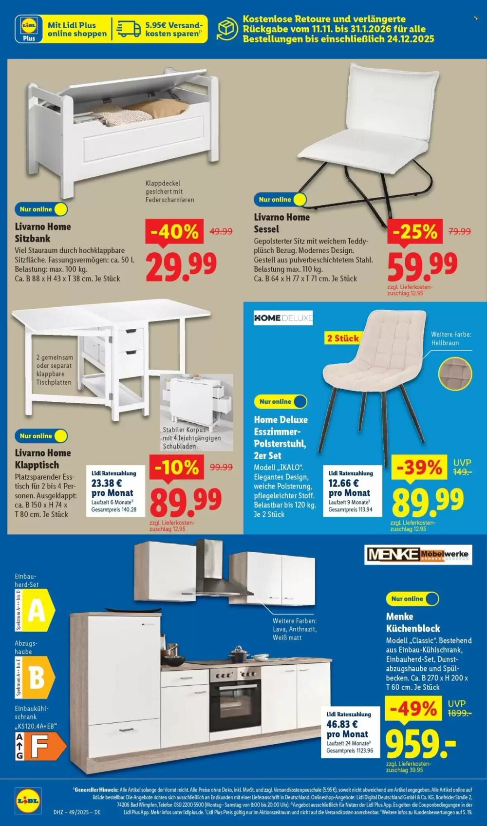 Lidl Prospekt (ab 01.12.2025) zum Blättern - Seite 52