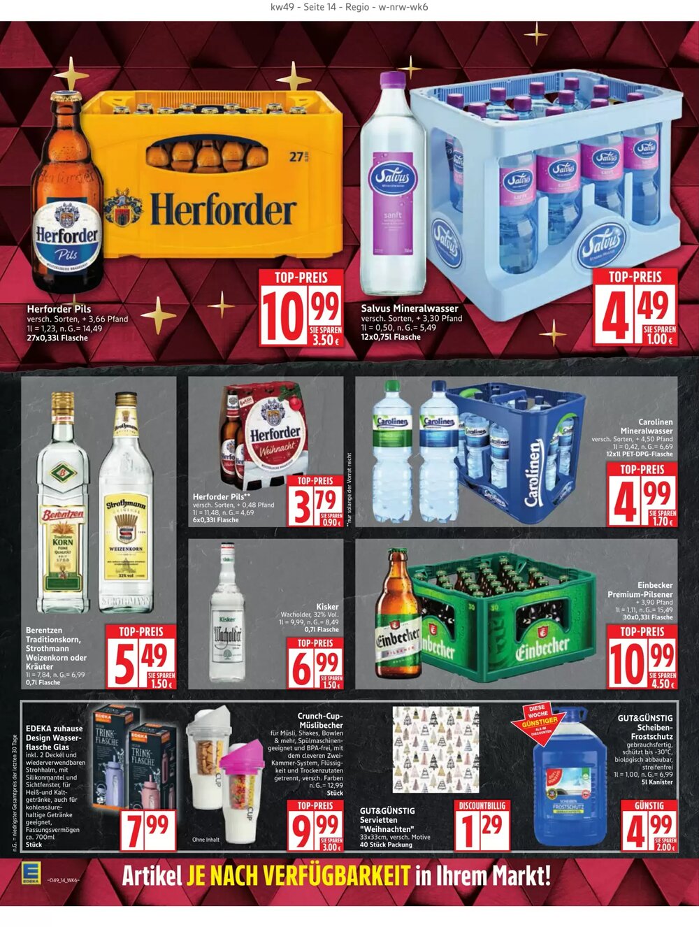 Edeka Prospekt (ab 01.12.2025) zum Blättern - Seite 14