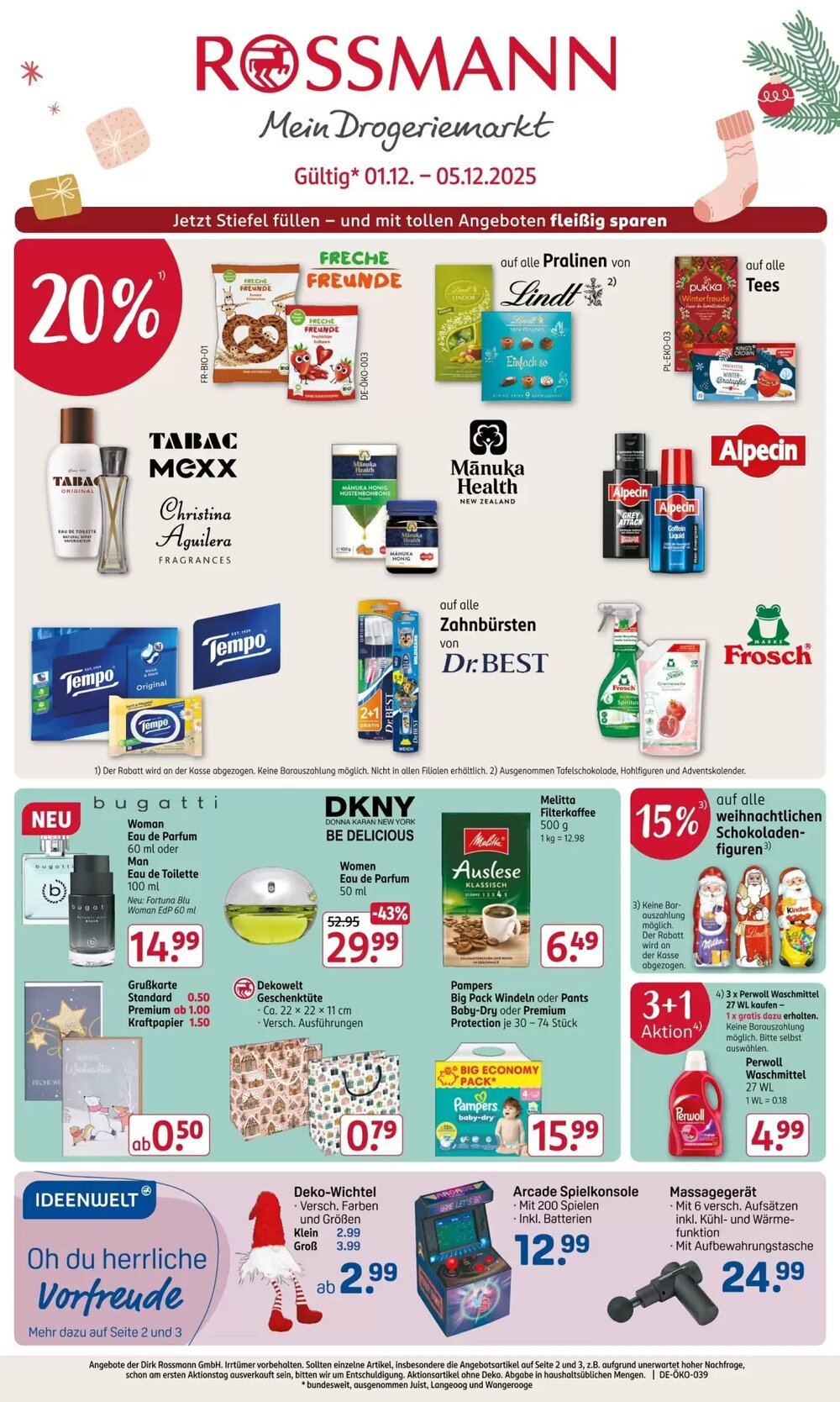 Rossmann Prospekt (ab 01.12.2025) zum Blättern - Seite 1