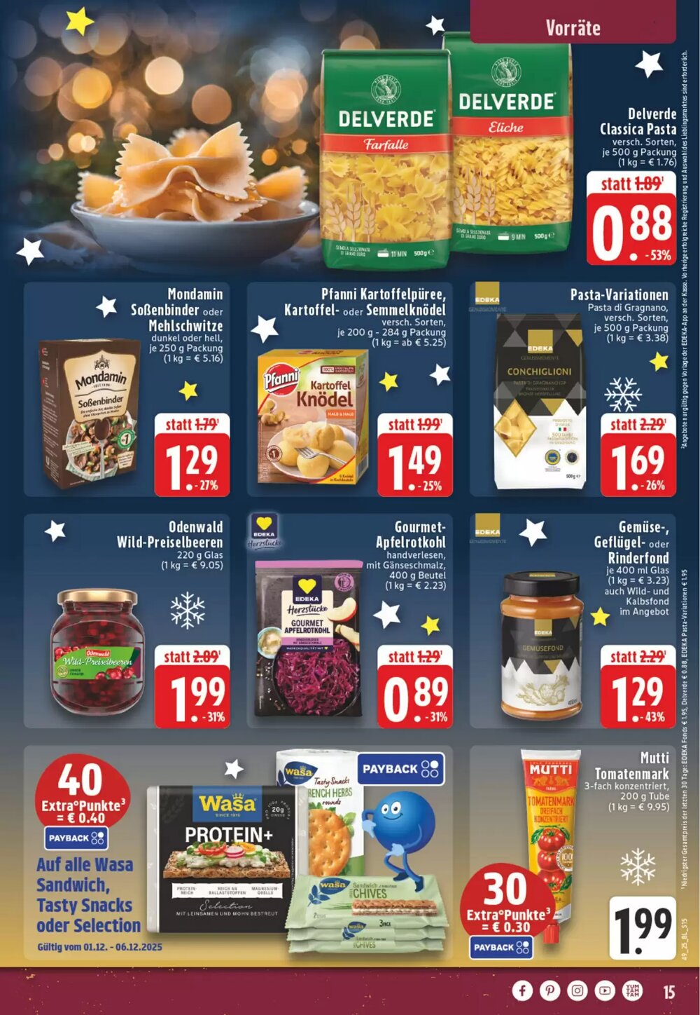 EDEKA Vogl Prospekt (ab 01.12.2025) zum Blättern - Seite 15