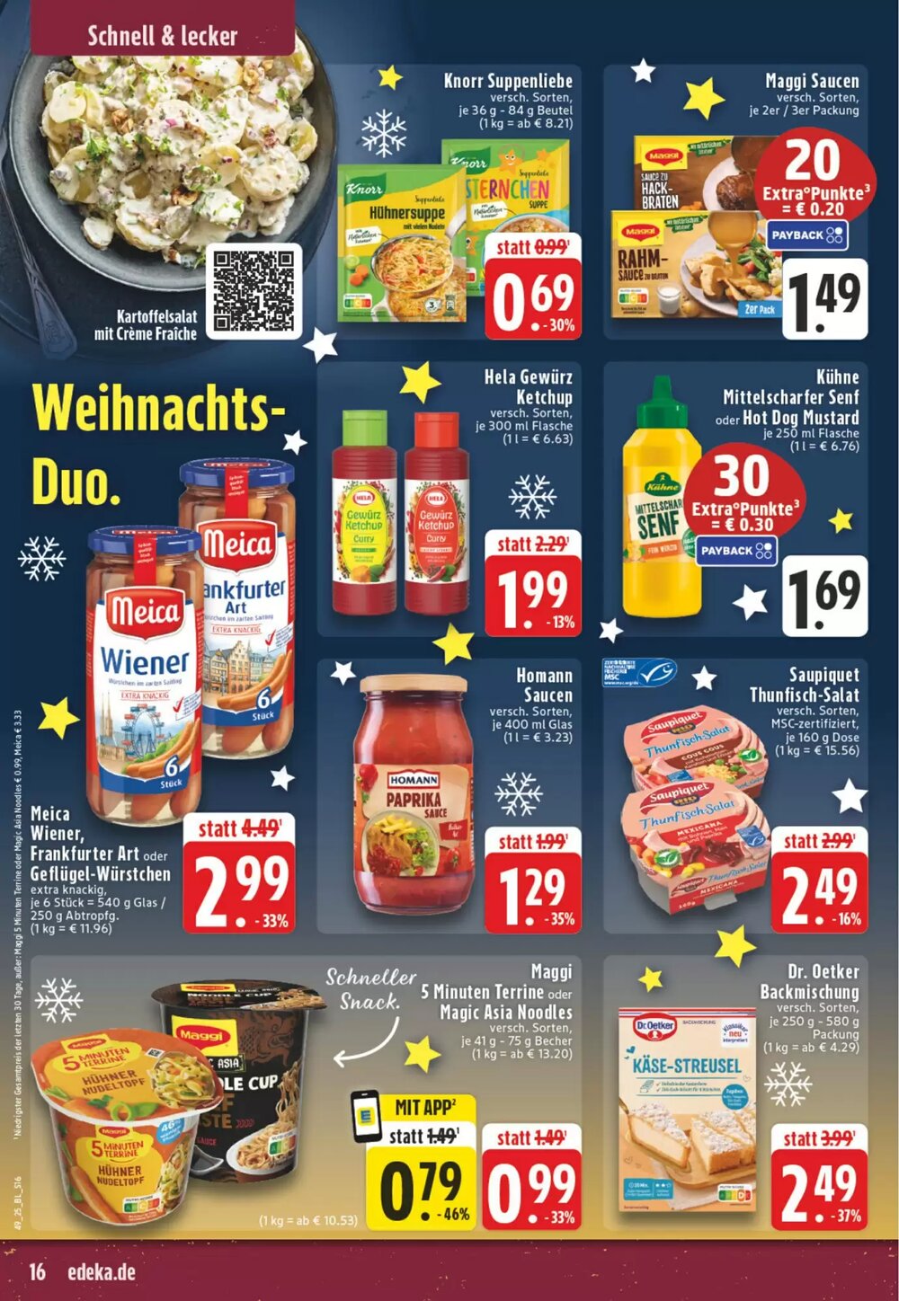 EDEKA Vogl Prospekt (ab 01.12.2025) zum Blättern - Seite 16
