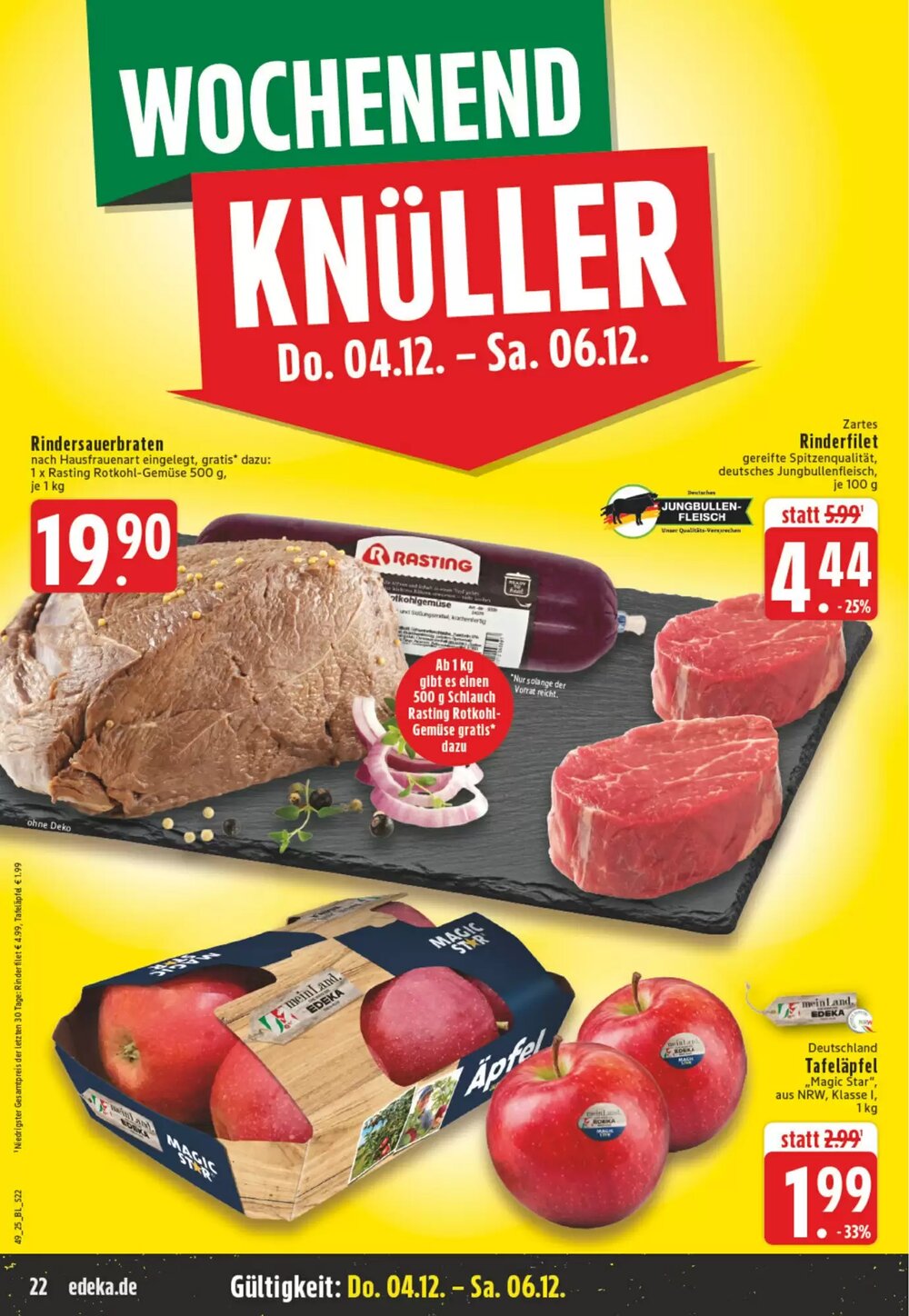 EDEKA Vogl Prospekt (ab 01.12.2025) zum Blättern - Seite 22