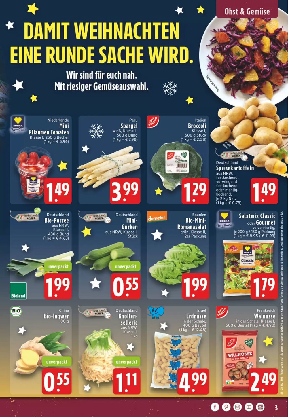 EDEKA Vogl Prospekt (ab 01.12.2025) zum Blättern - Seite 3