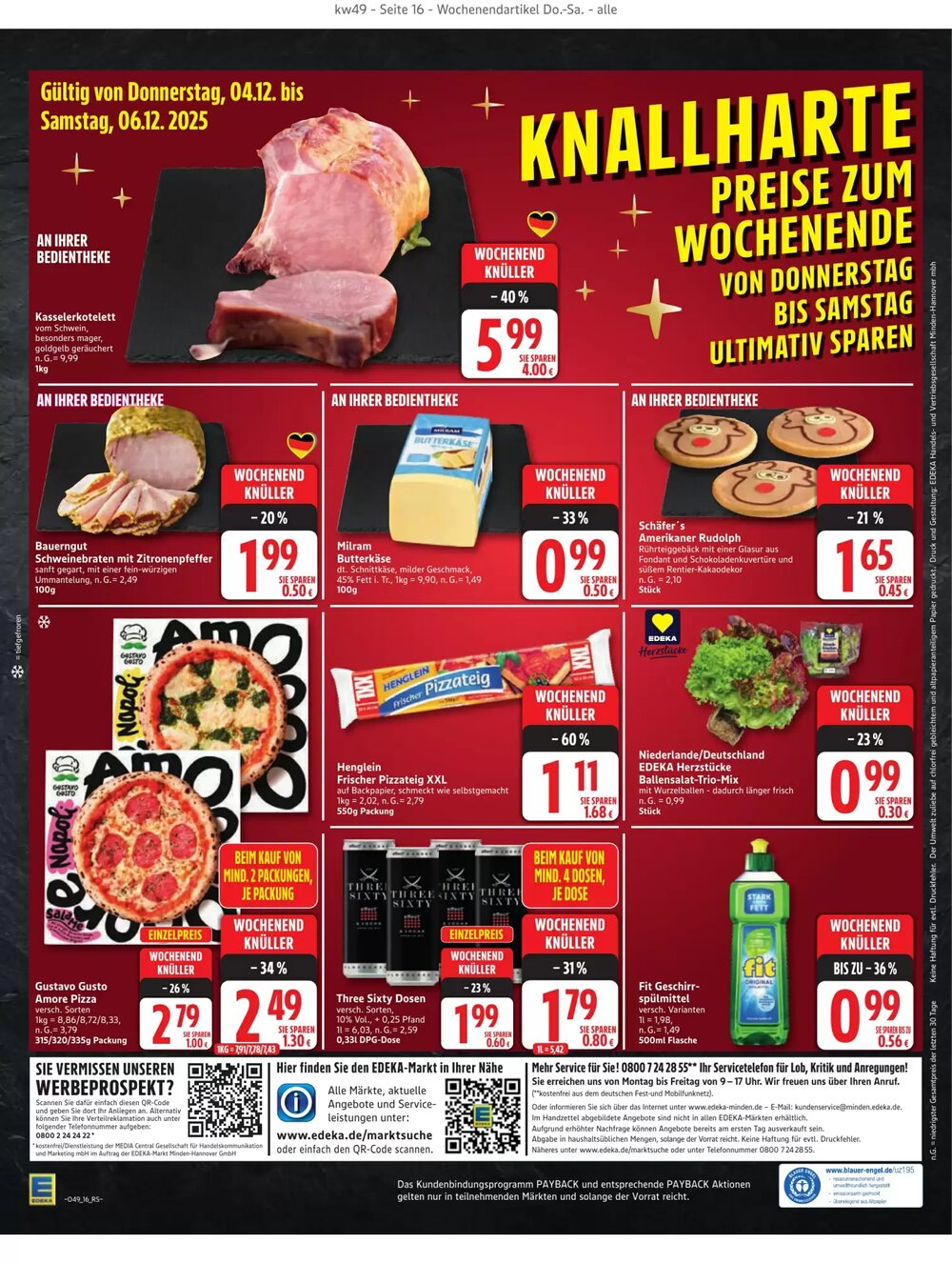 Edeka Prospekt (ab 01.12.2025) zum Blättern - Seite 16