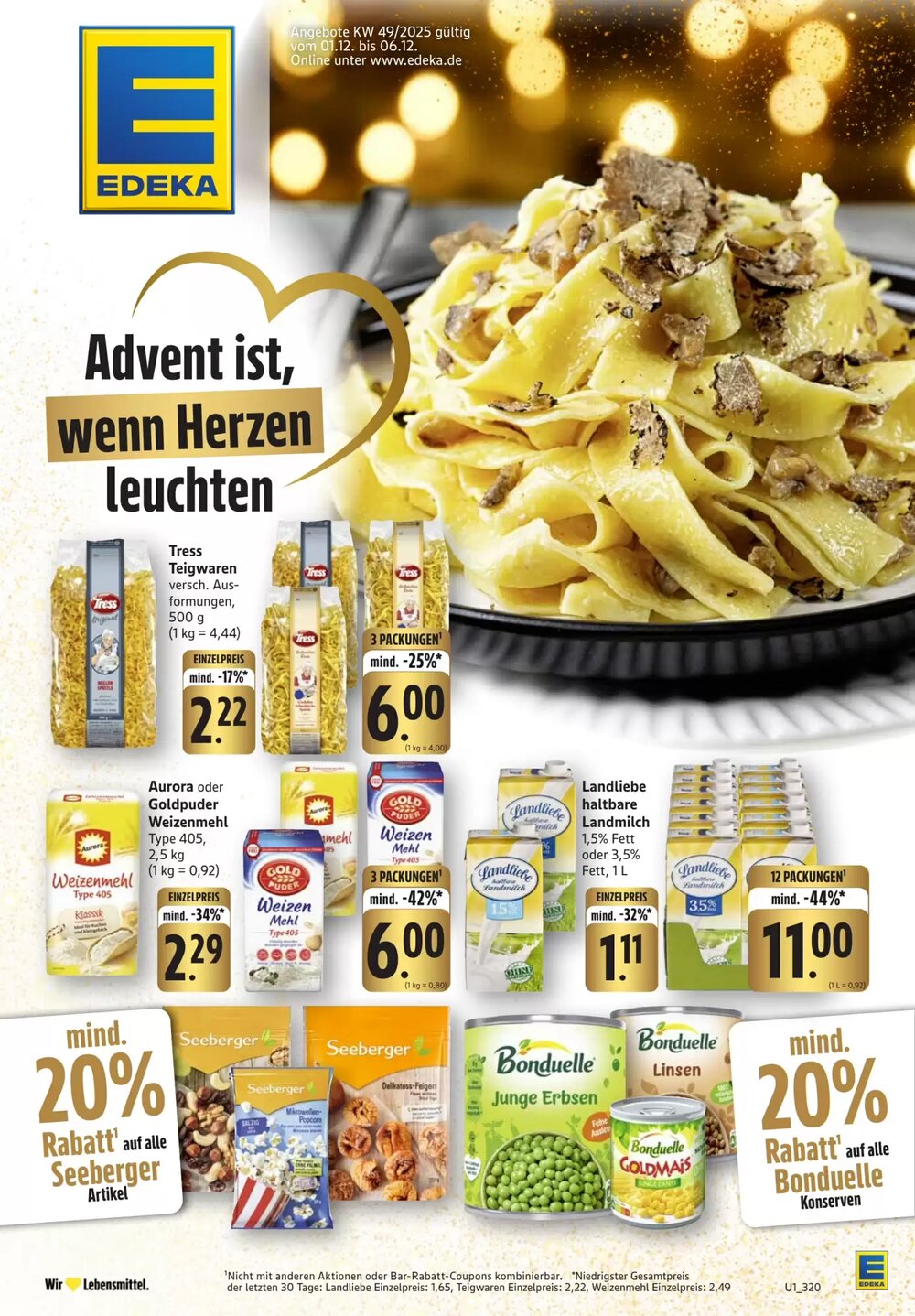 Edeka Prospekt (ab 01.12.2025) zum Blättern - Seite 1