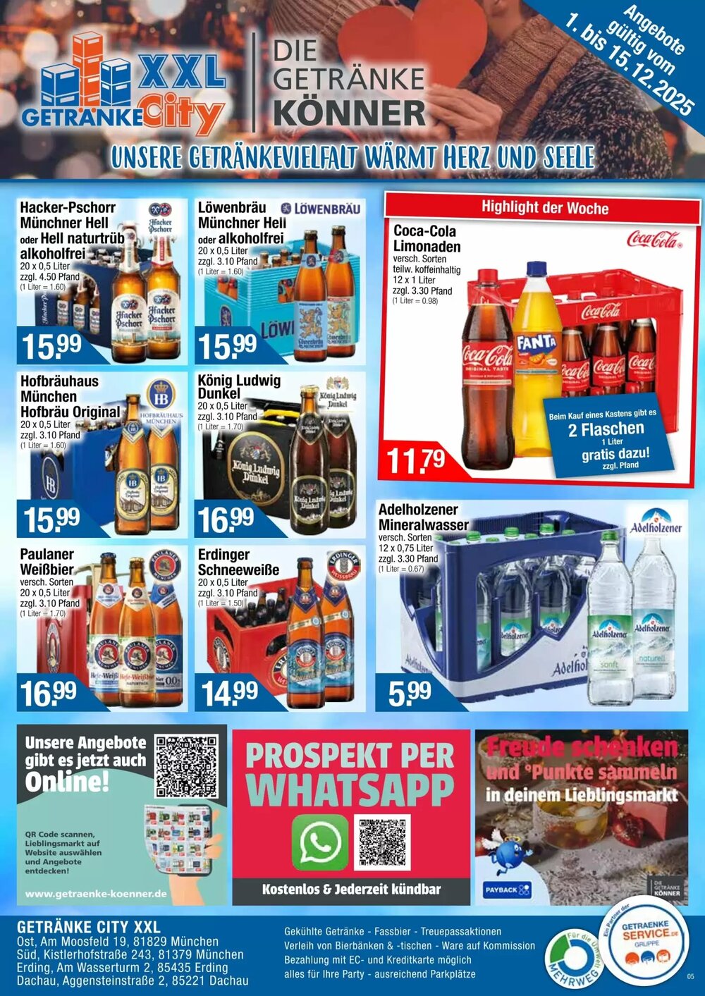 Getränke City Prospekt (ab 01.12.2025) zum Blättern - Seite 1