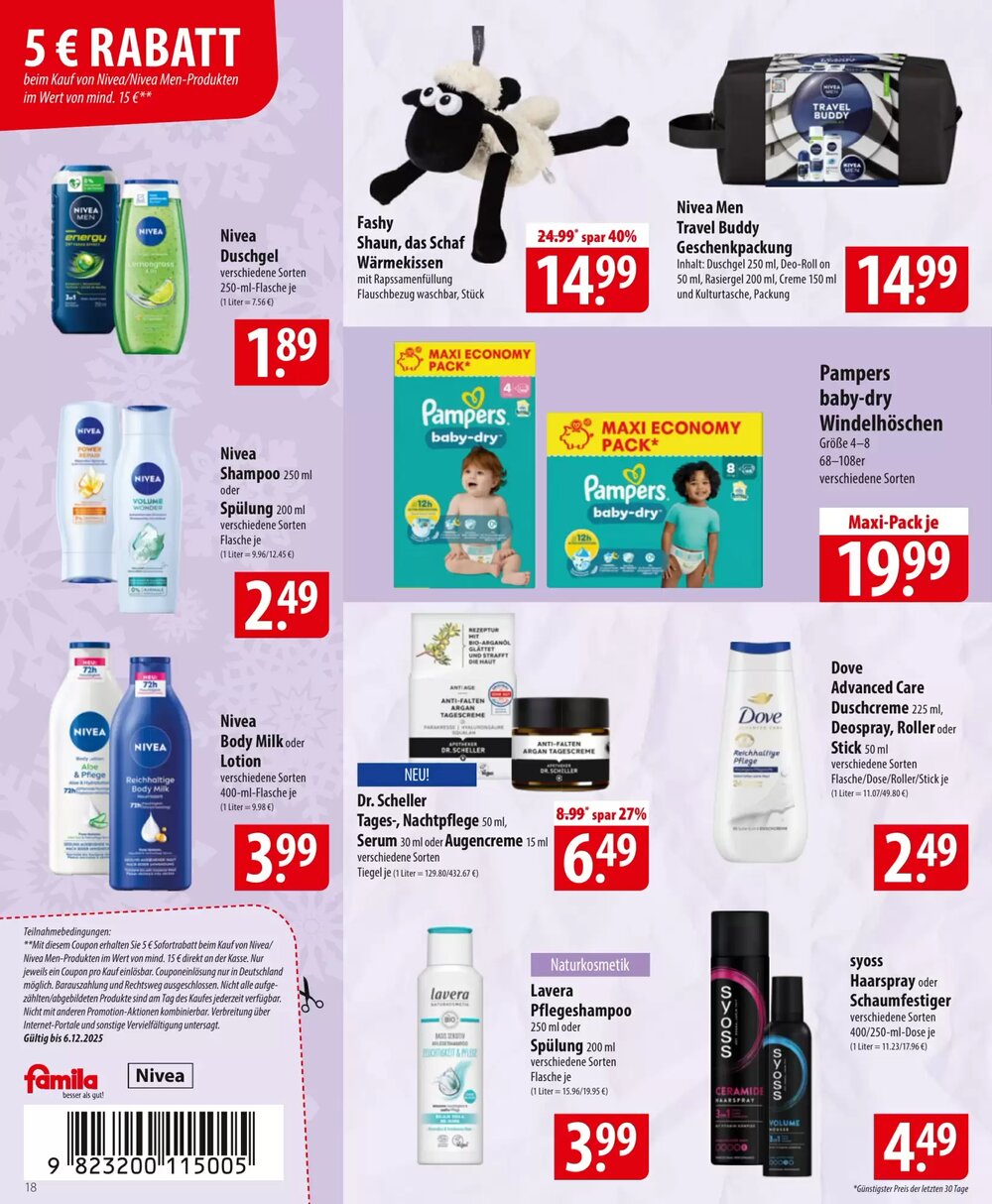 Famila Nord Ost Prospekt (ab 01.12.2025) zum Blättern - Seite 18