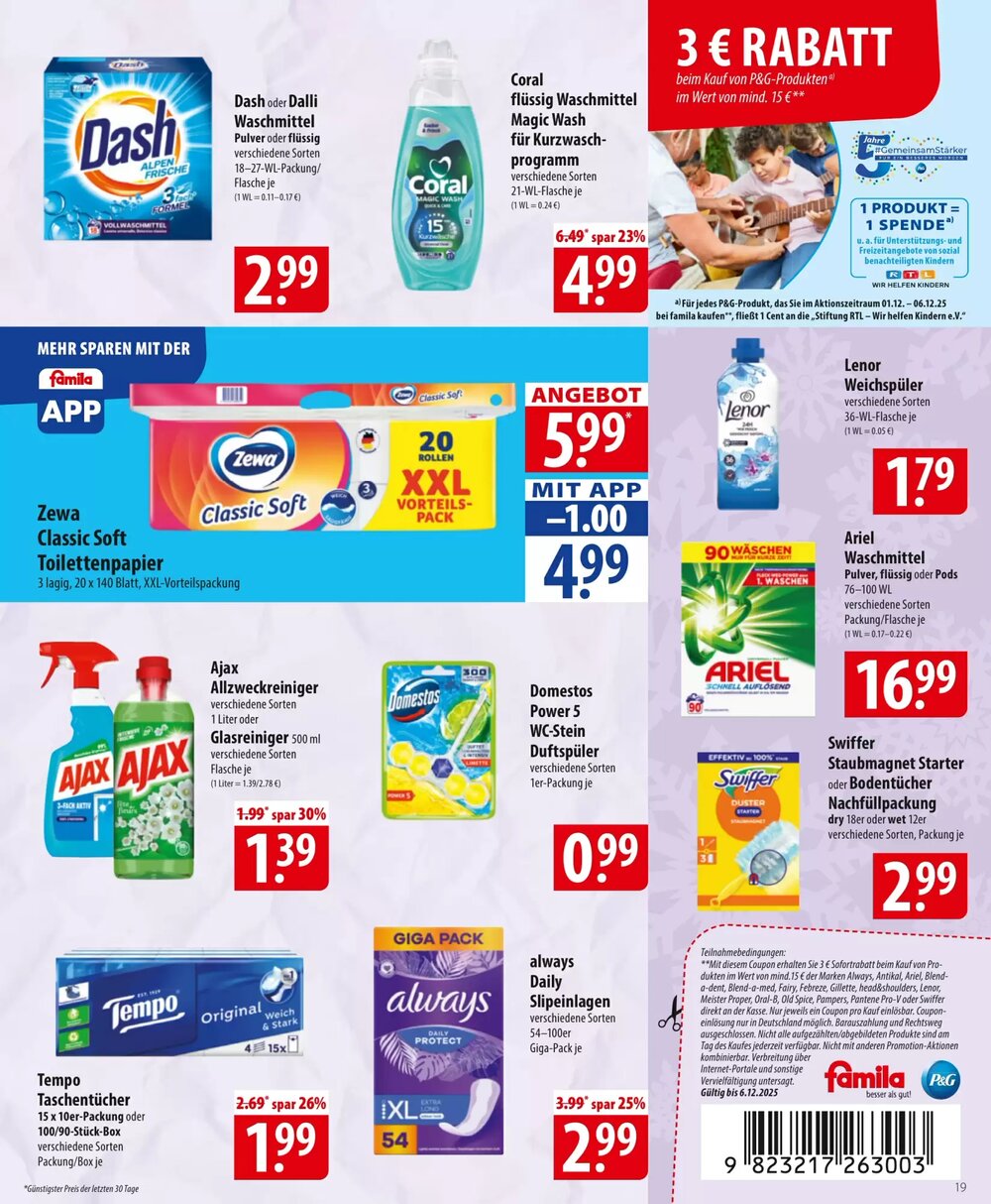 Famila Nord Ost Prospekt (ab 01.12.2025) zum Blättern - Seite 19