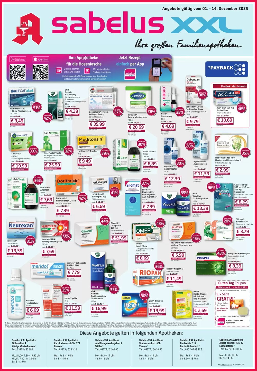 Sabelus XXL Prospekt (ab 01.12.2025) zum Blättern - Seite 1