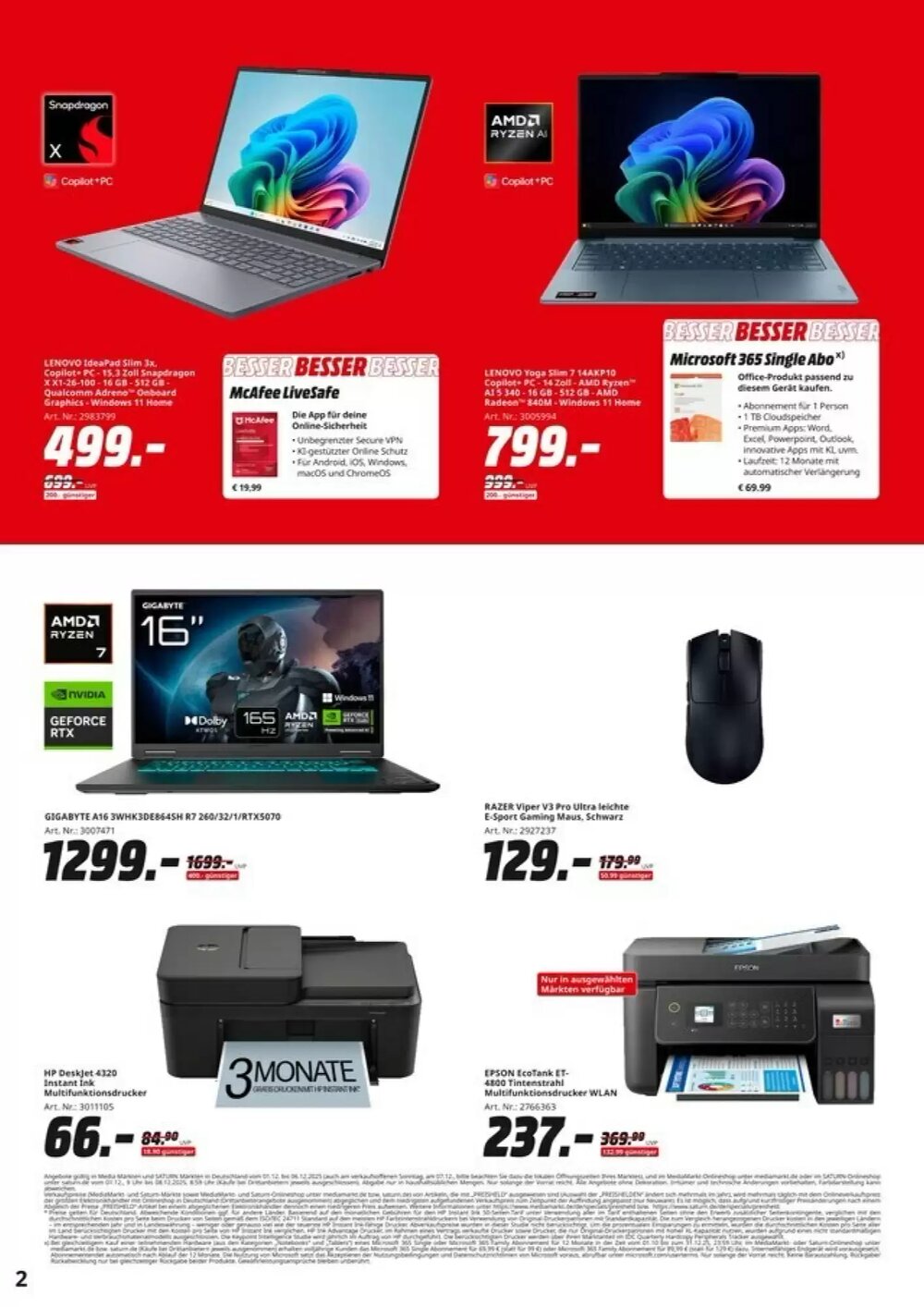 MediaMarkt Prospekt (ab 01.12.2025) zum Blättern - Seite 2
