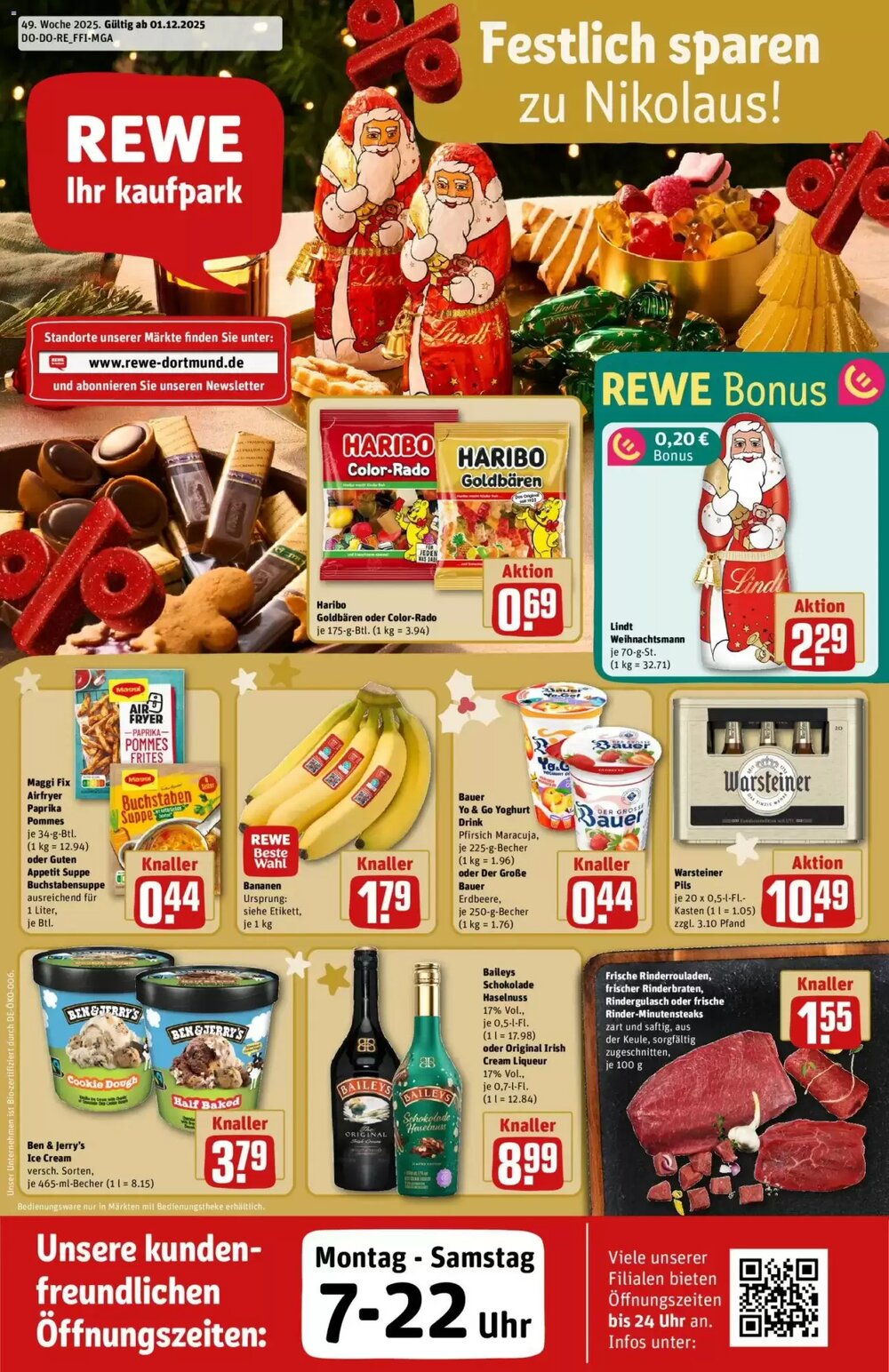 REWE Kaufpark Prospekt (ab 01.12.2025) zum Blättern - Seite 1