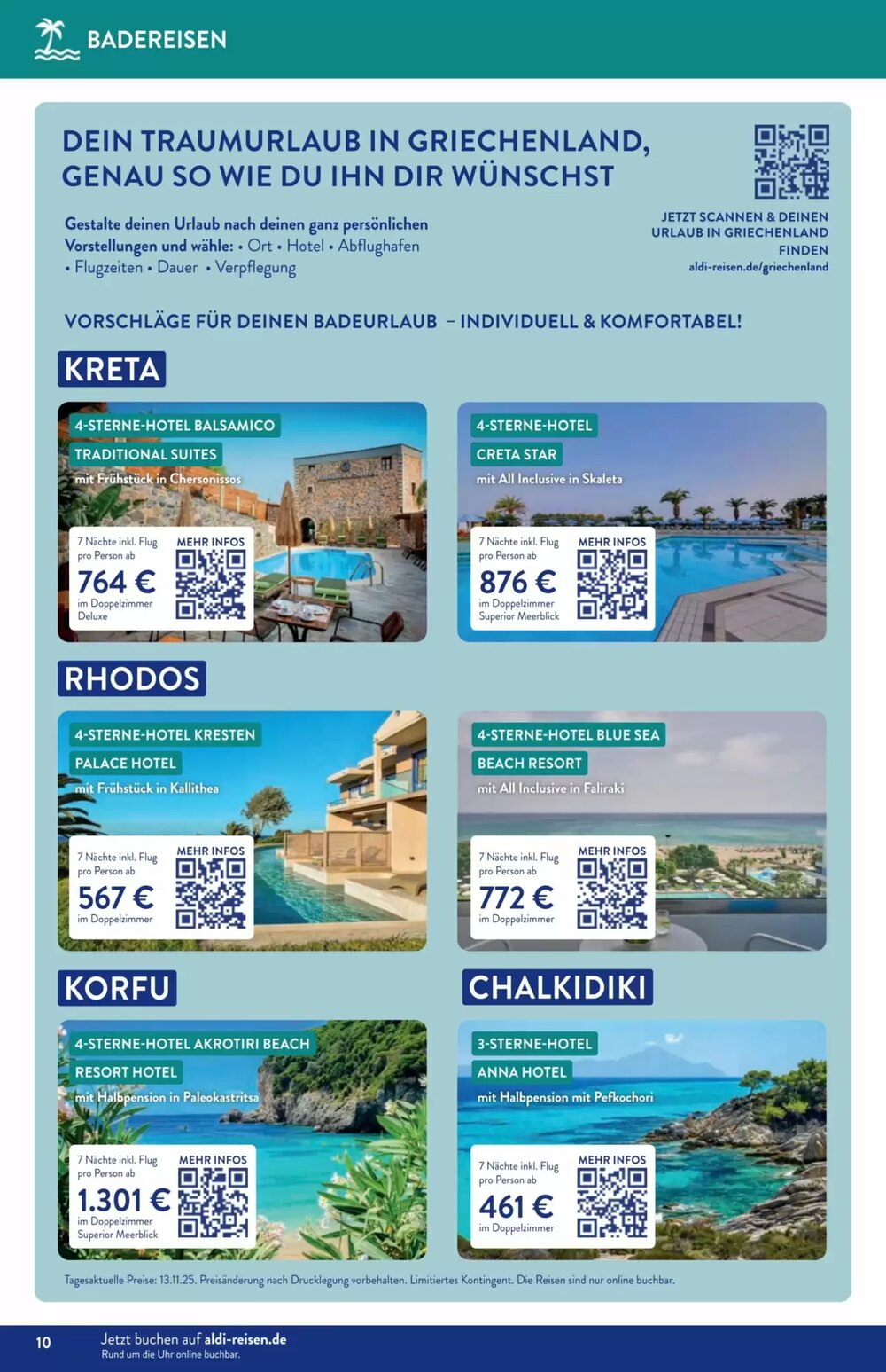 Aldi Süd Reisen Prospekt (ab 01.12.2025) zum Blättern - Seite 10